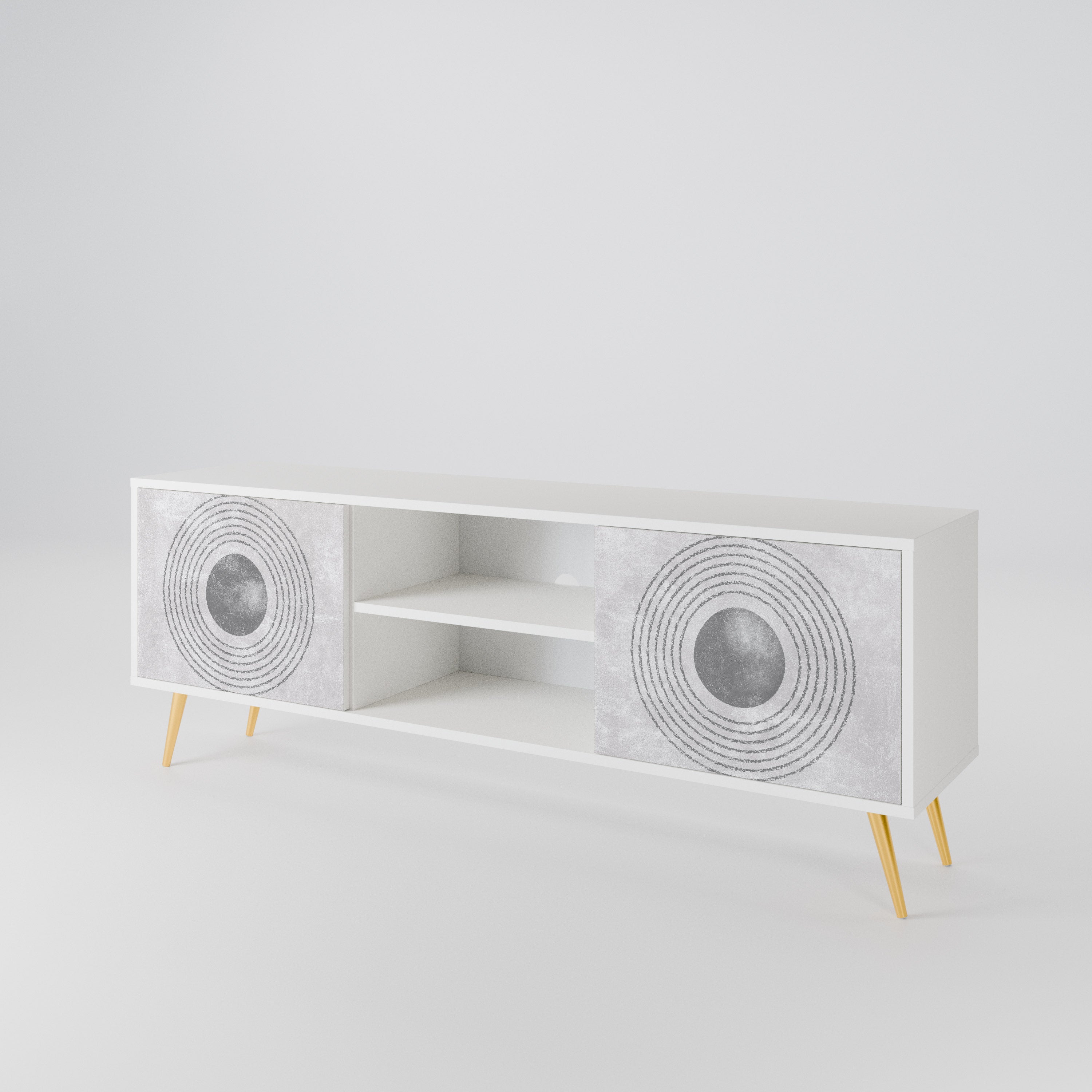 SOLID CIRCLES 2-Door TV Cabinet