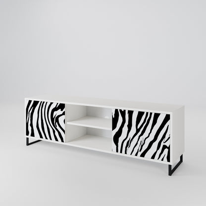 SPLENDID ZEBRA Móvel de TV de 2 Portas