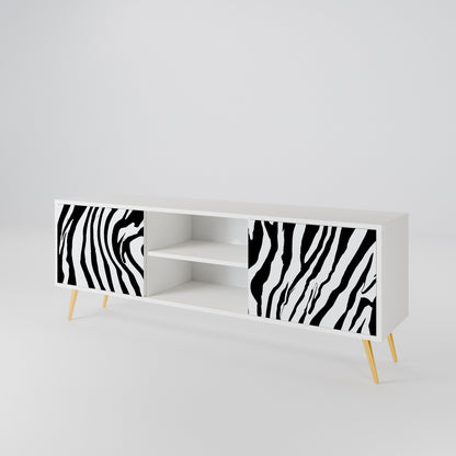SPLENDID ZEBRA Móvel de TV de 2 Portas