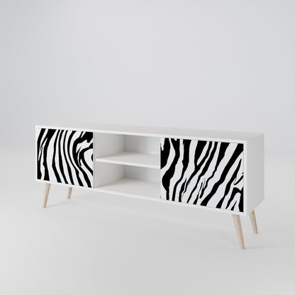 SPLENDID ZEBRA Móvel de TV de 2 Portas