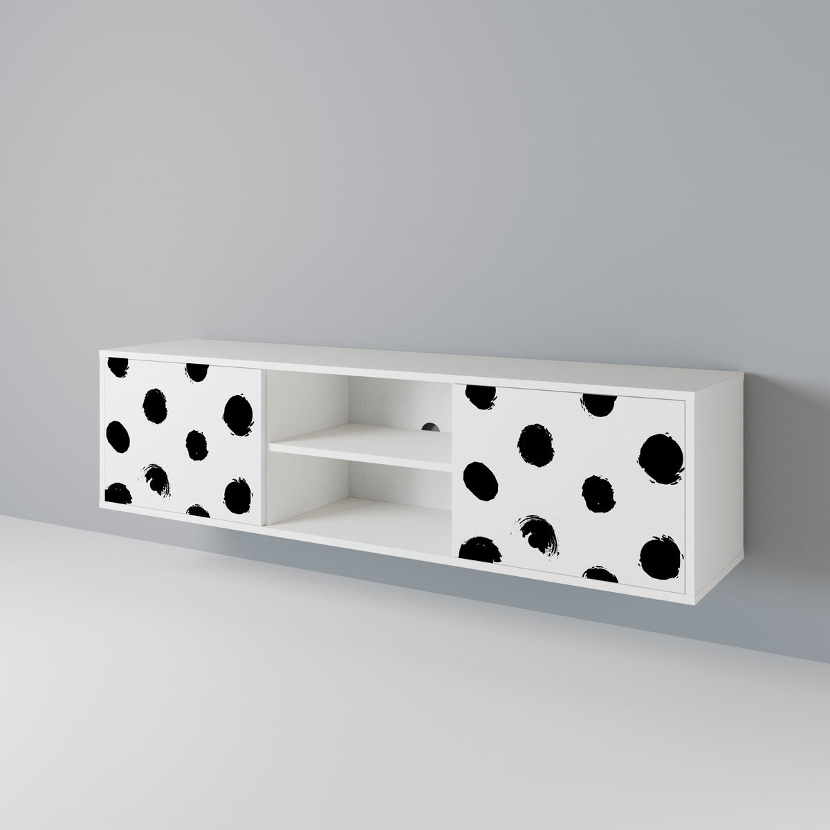 SLIPPING MINUTES 2-Door TV Cabinet