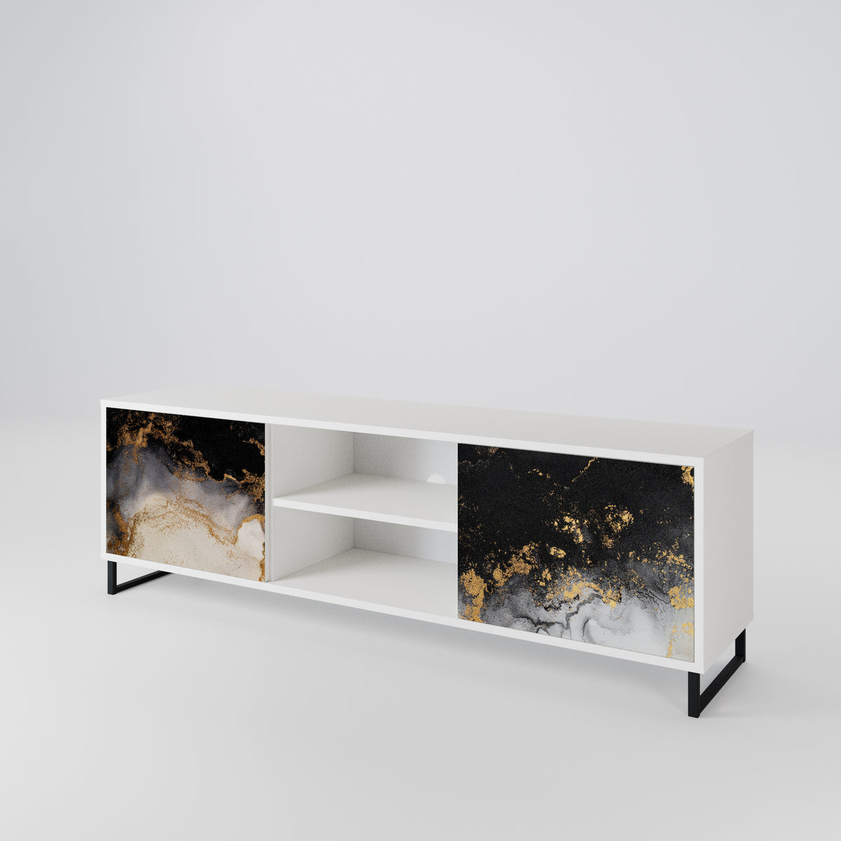 MARBLE OF TOMMORROW Móvel de TV de 2 Portas