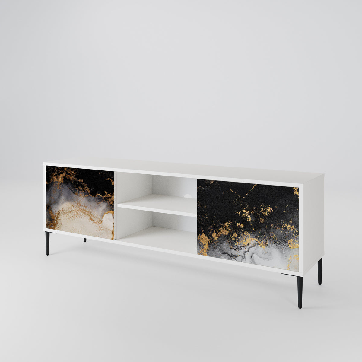 MARBLE OF TOMMORROW Móvel de TV de 2 Portas