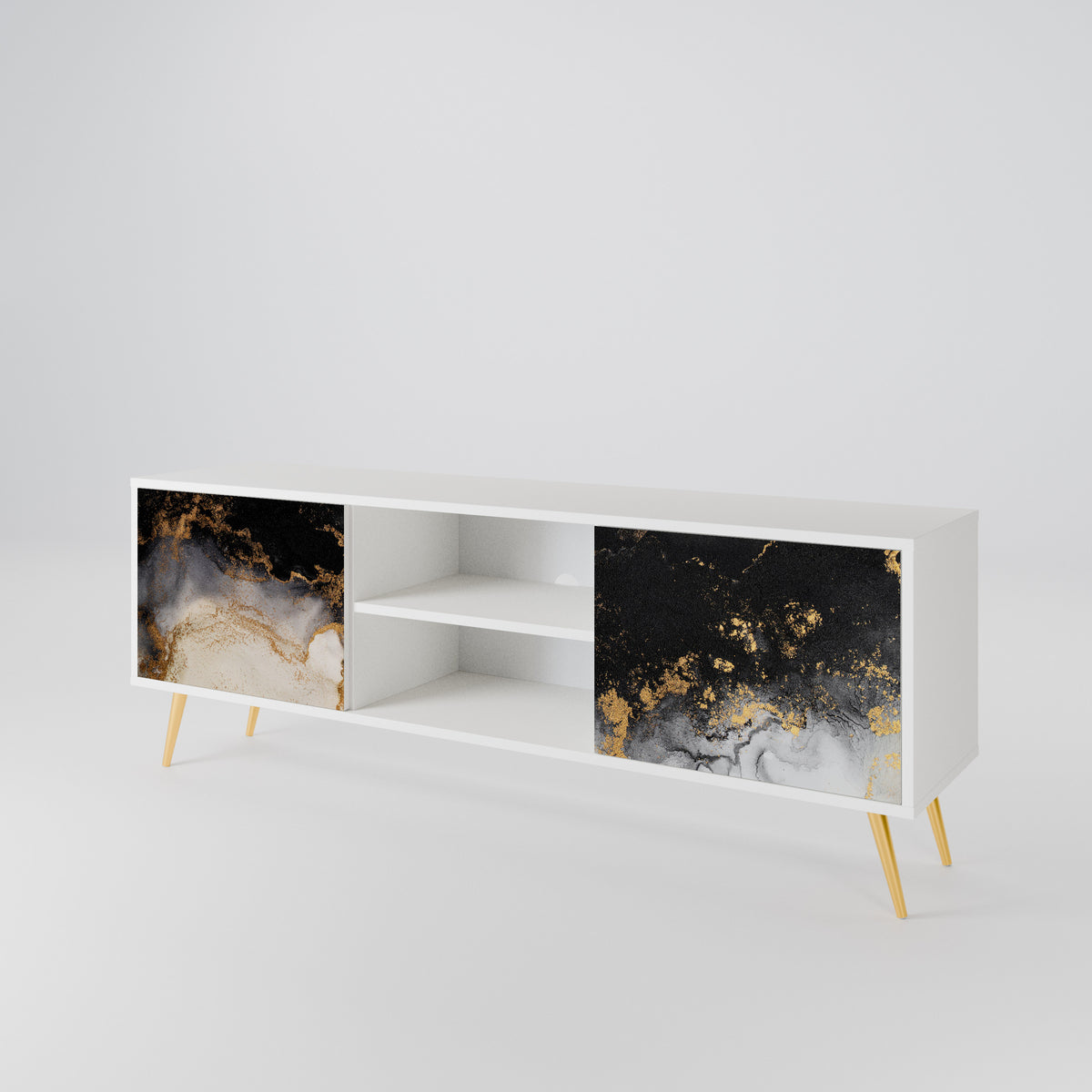 MARBLE OF TOMMORROW Móvel de TV de 2 Portas