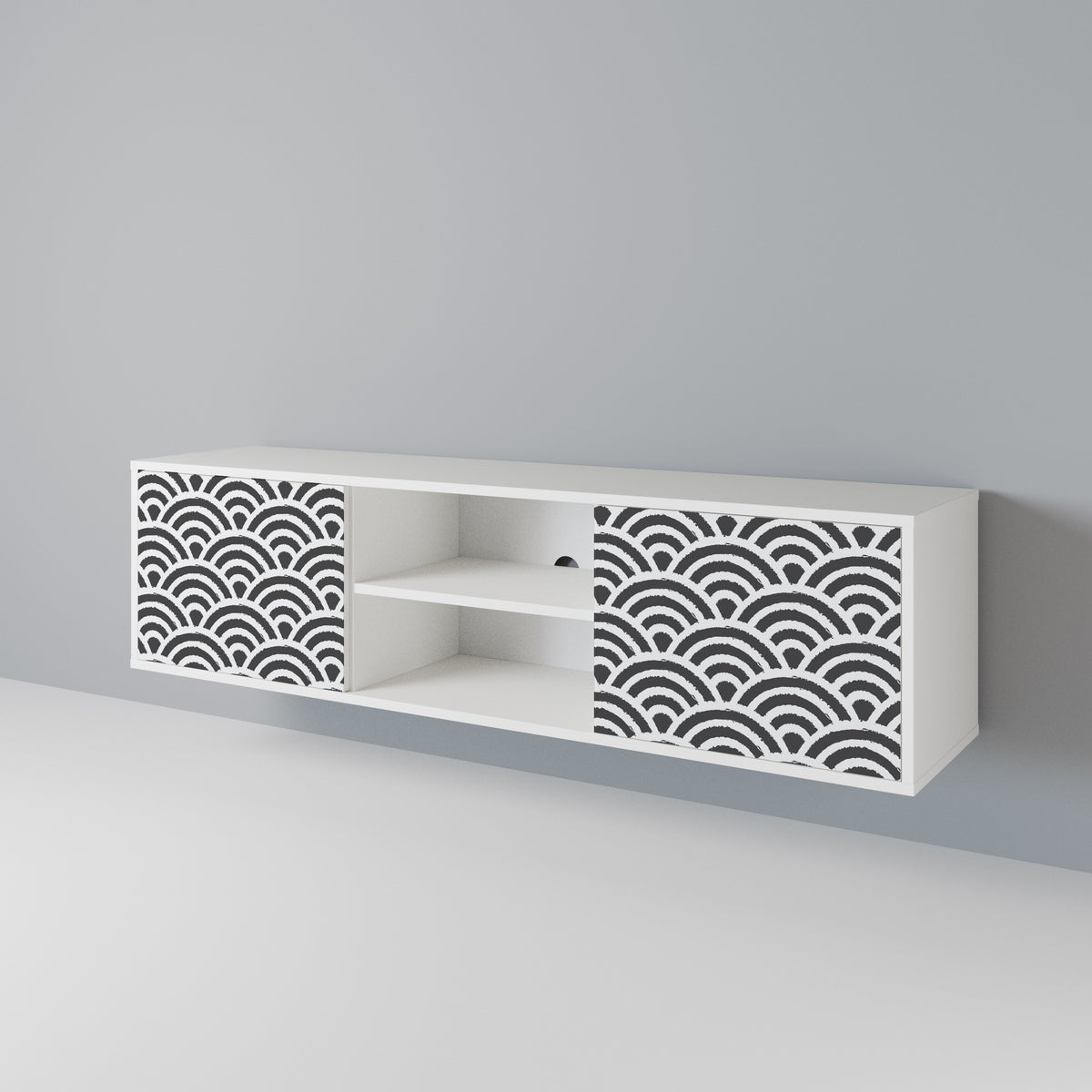 GLOOMY HOST Móvel de TV de 2 Portas