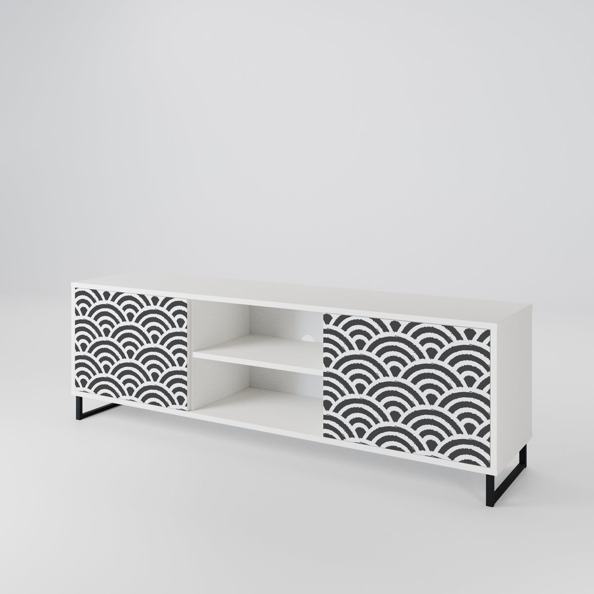 GLOOMY HOST Móvel de TV de 2 Portas