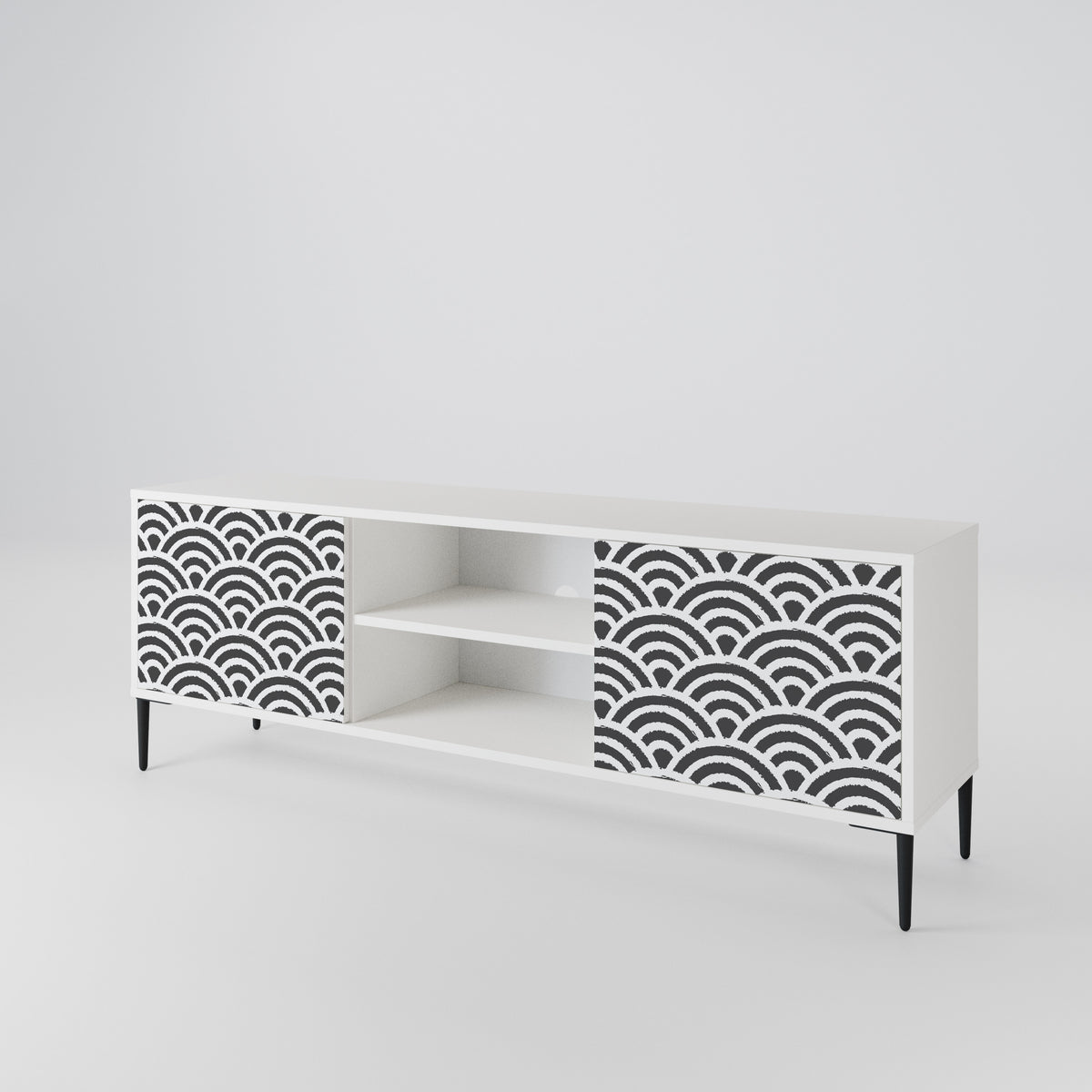 GLOOMY HOST Móvel de TV de 2 Portas