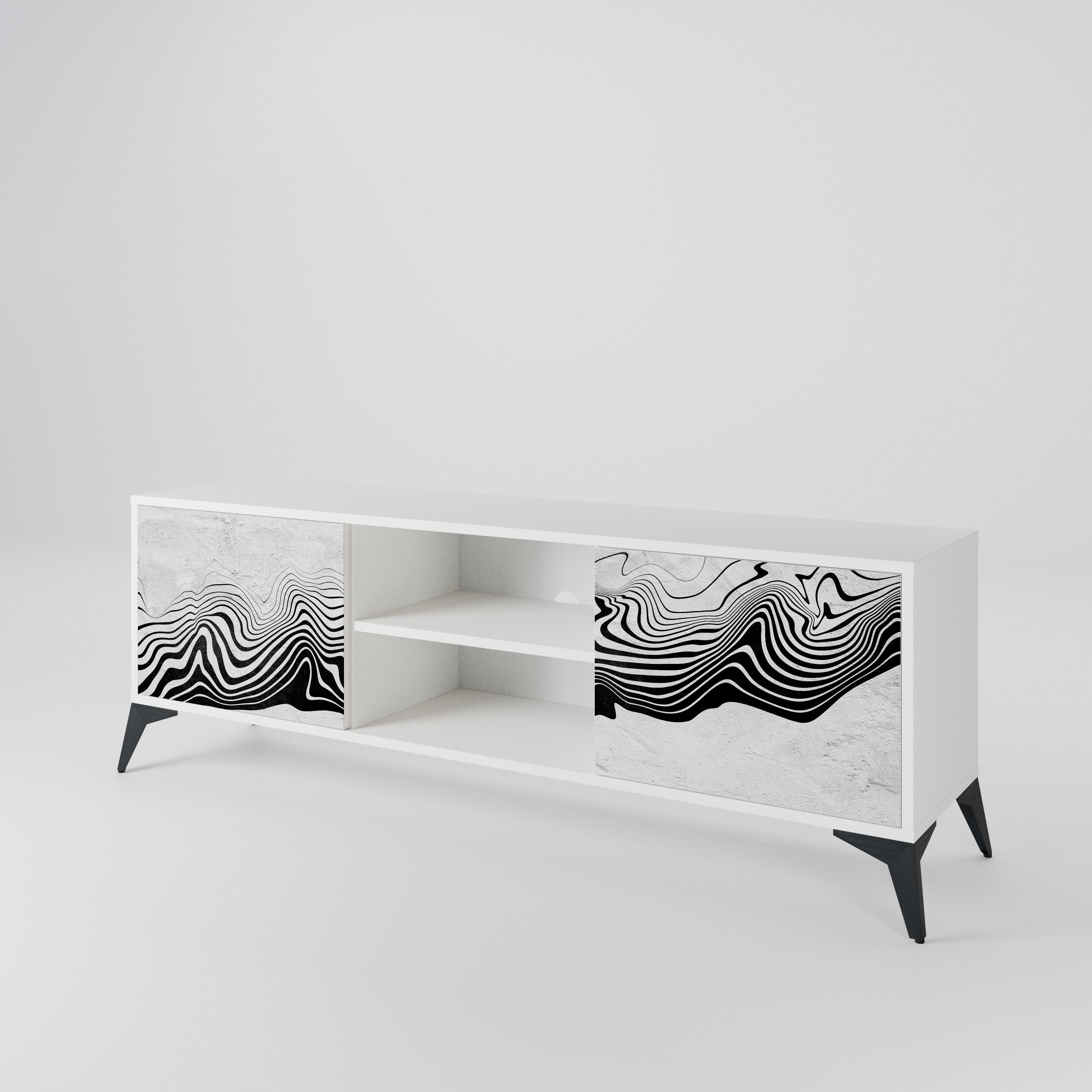 MONOCHROME MIRAGE 2-Door TV Cabinet