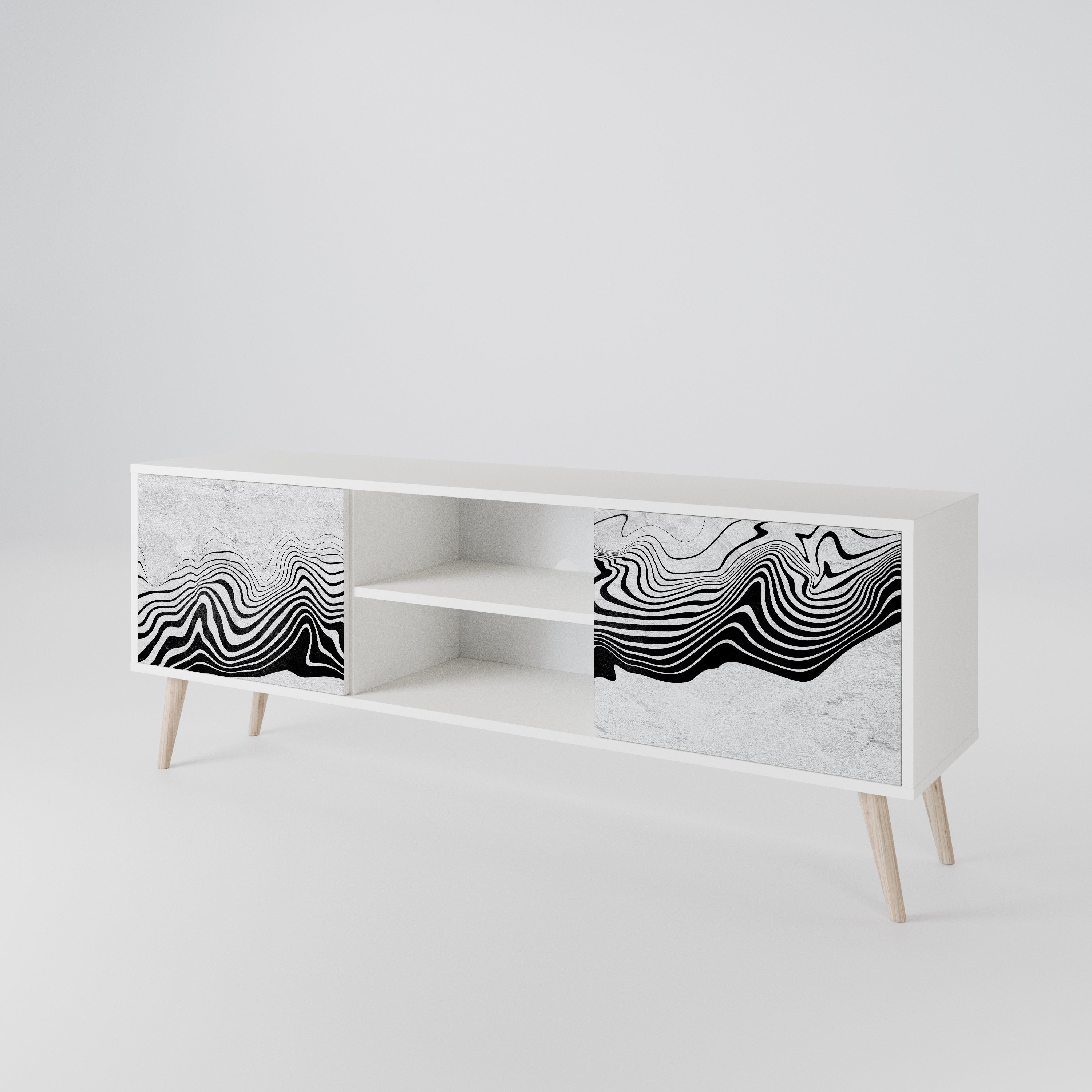 MONOCHROME MIRAGE 2-Door TV Cabinet