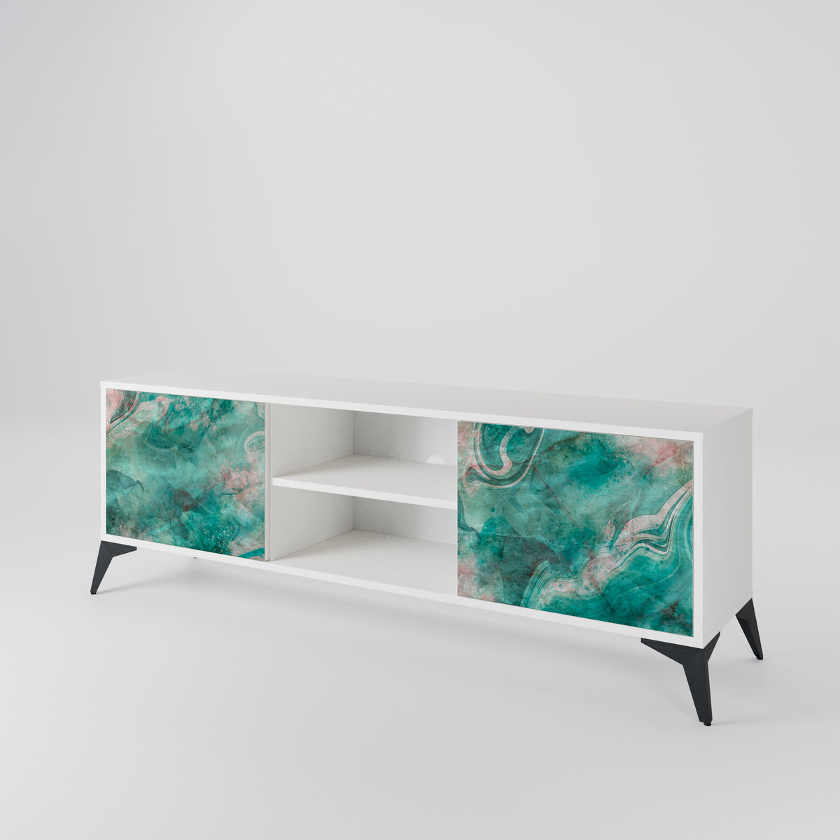 ABSTRACT ALCHEMY Móvel de TV de 2 Portas