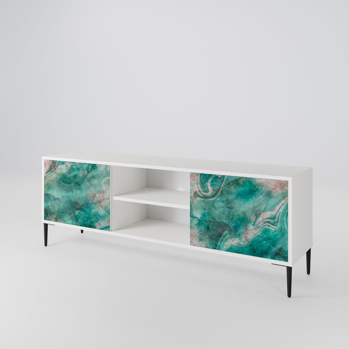 ABSTRACT ALCHEMY Móvel de TV de 2 Portas