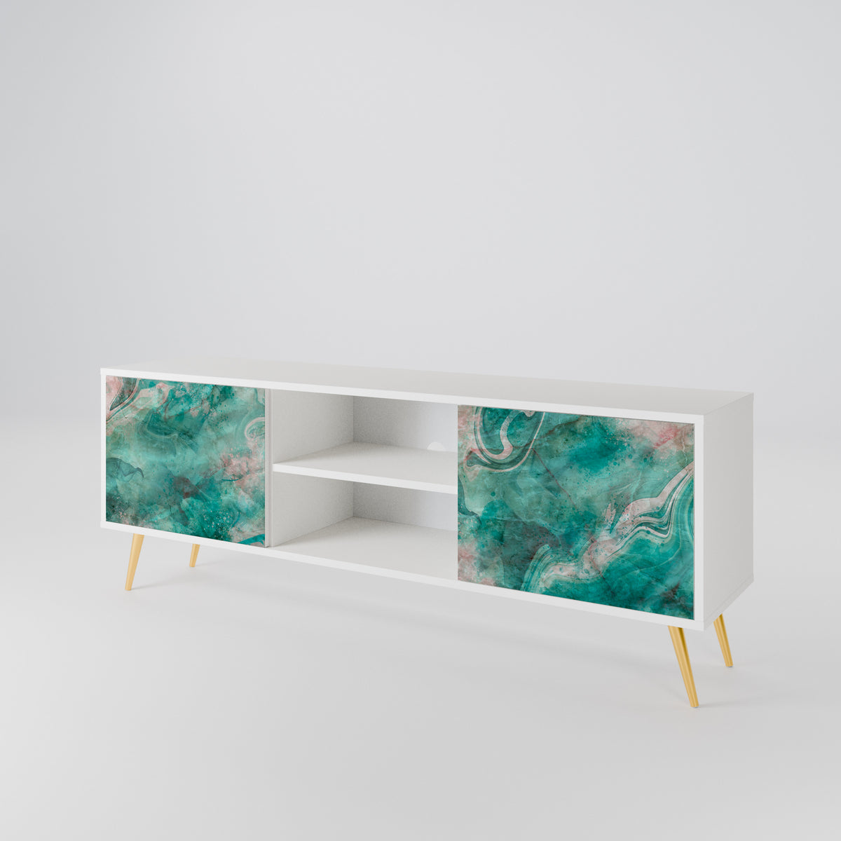 ABSTRACT ALCHEMY Móvel de TV de 2 Portas