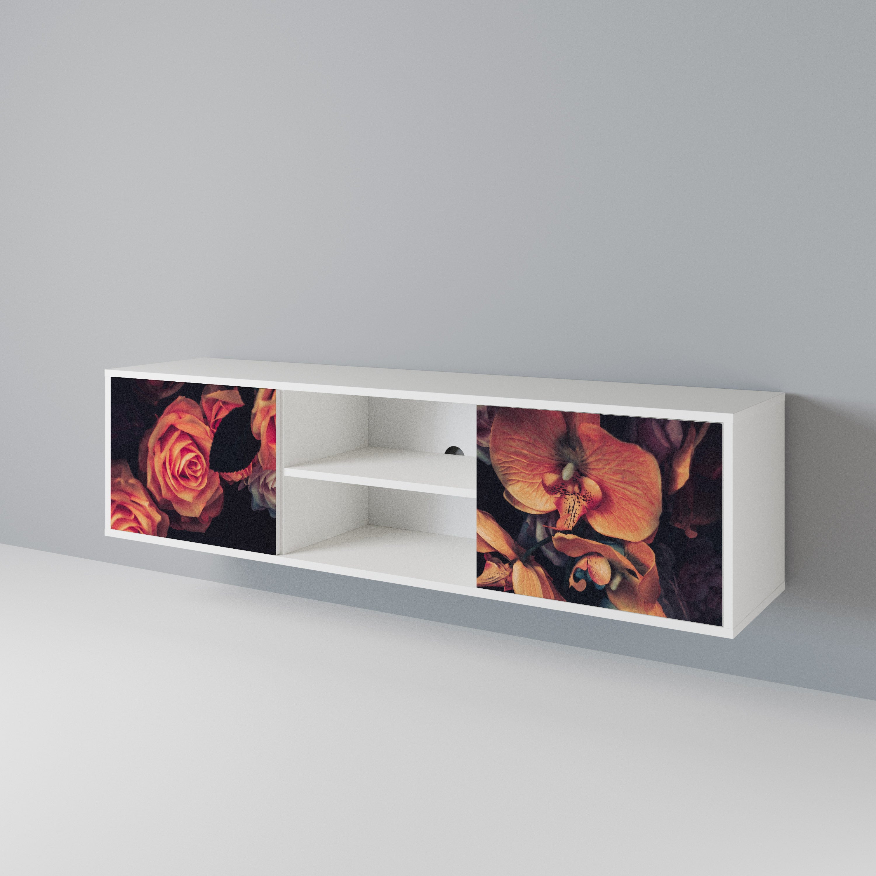 NEVERENDING BLOOM 2-Door TV Cabinet