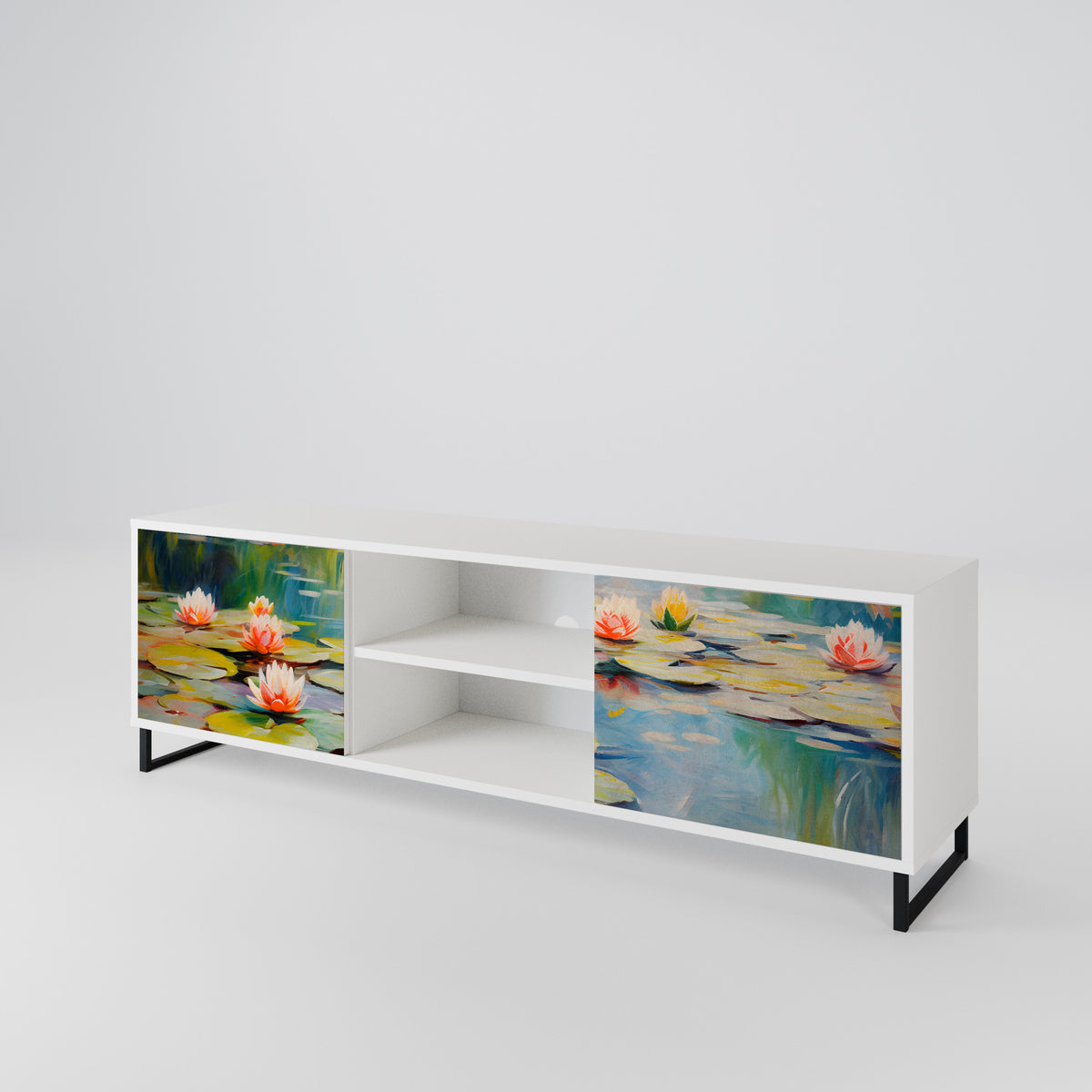BLOOMING WATERS Móvel de TV de 2 Portas