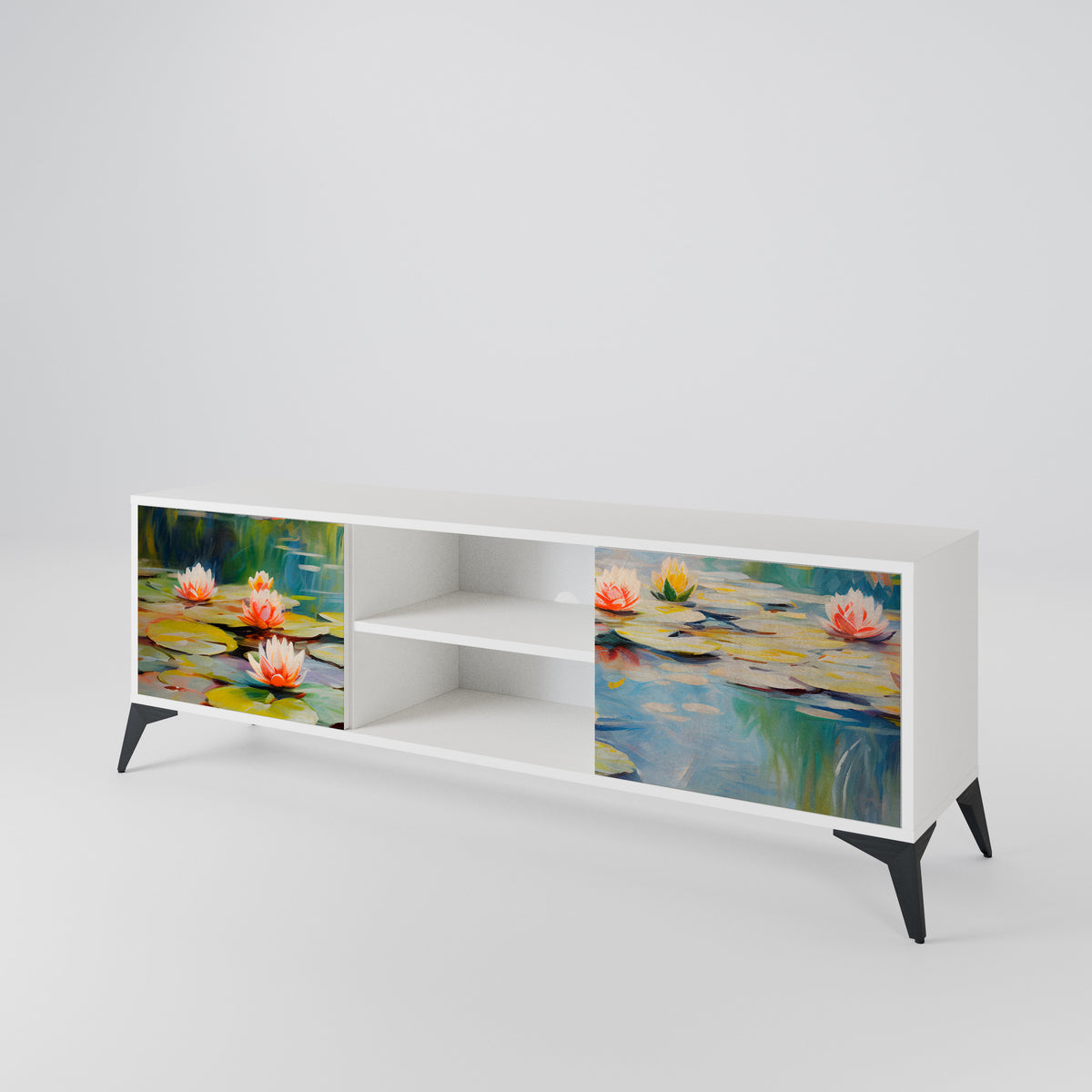 BLOOMING WATERS Móvel de TV de 2 Portas