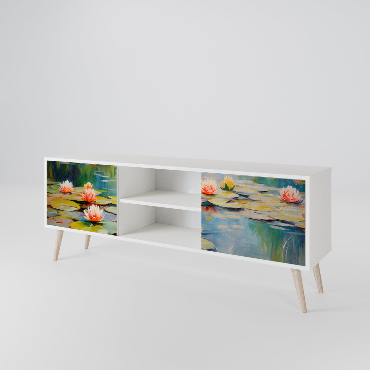 BLOOMING WATERS Móvel de TV de 2 Portas