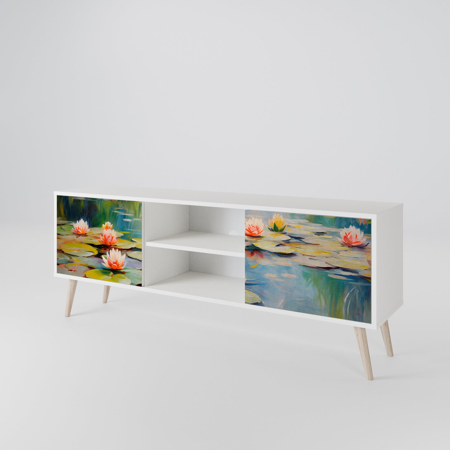 BLOOMING WATERS Móvel de TV de 2 Portas