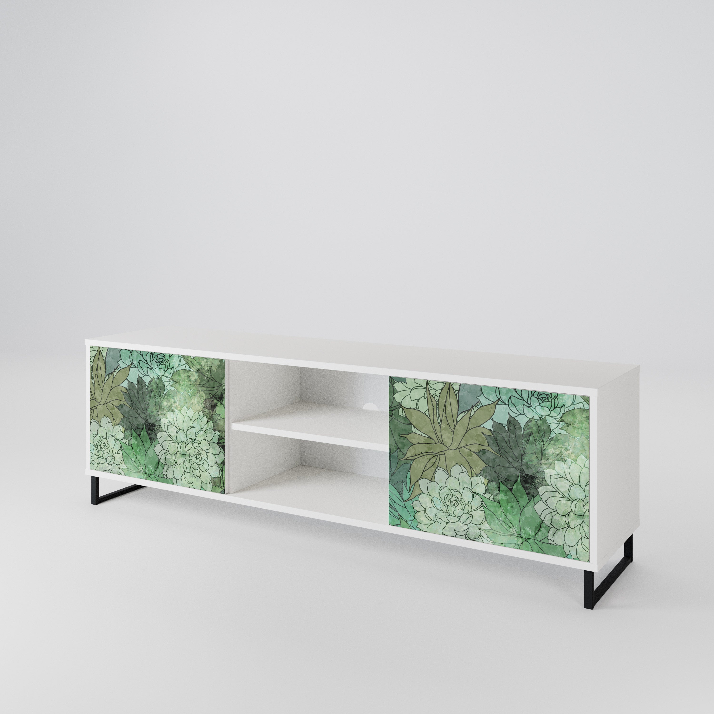 SUCCULENT CLUSTER 2-Door TV Cabinet