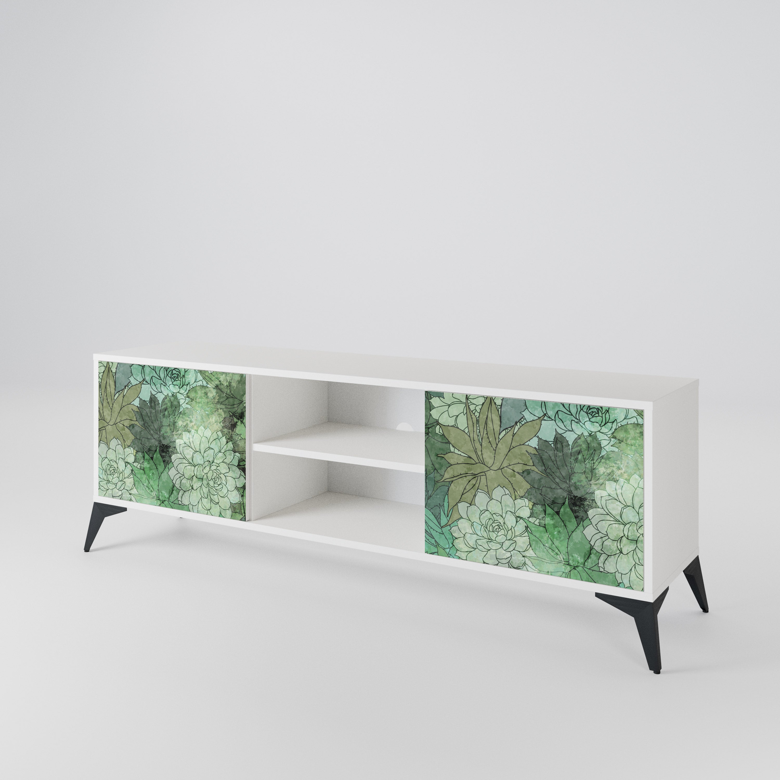 SUCCULENT CLUSTER 2-Door TV Cabinet