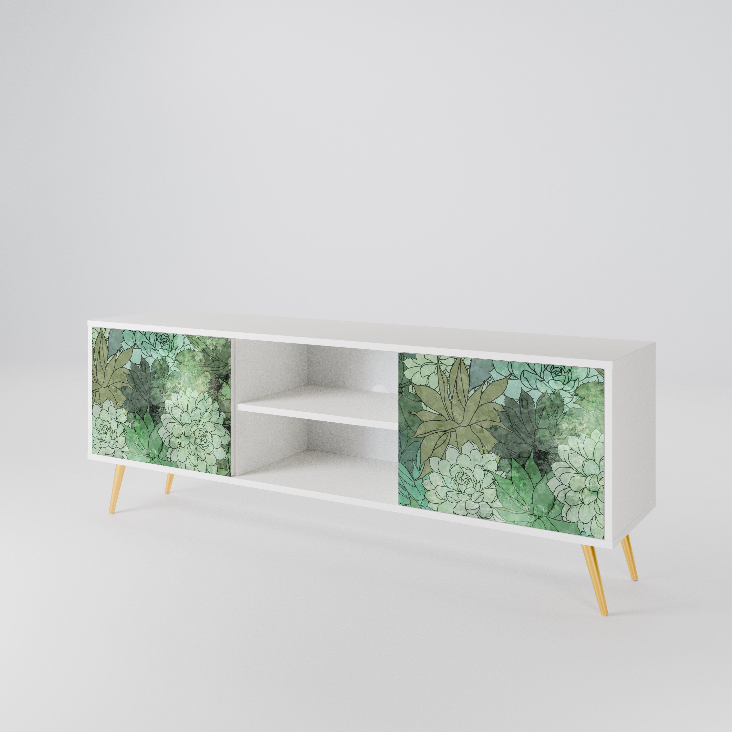 SUCCULENT CLUSTER 2-Door TV Cabinet