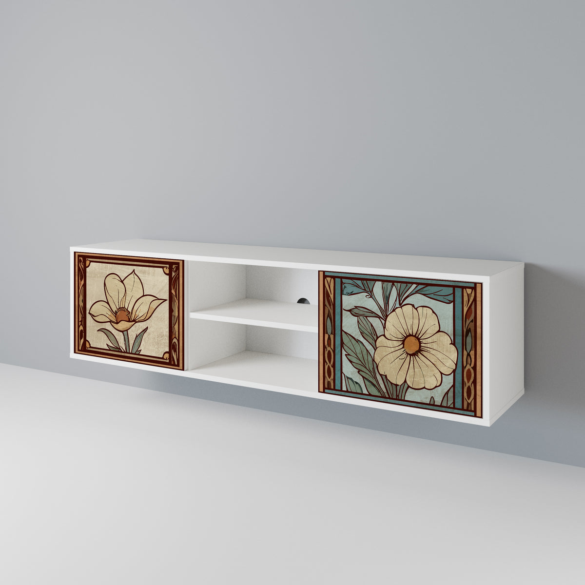 TIMELESS FLORA Móvel de TV de 2 Portas