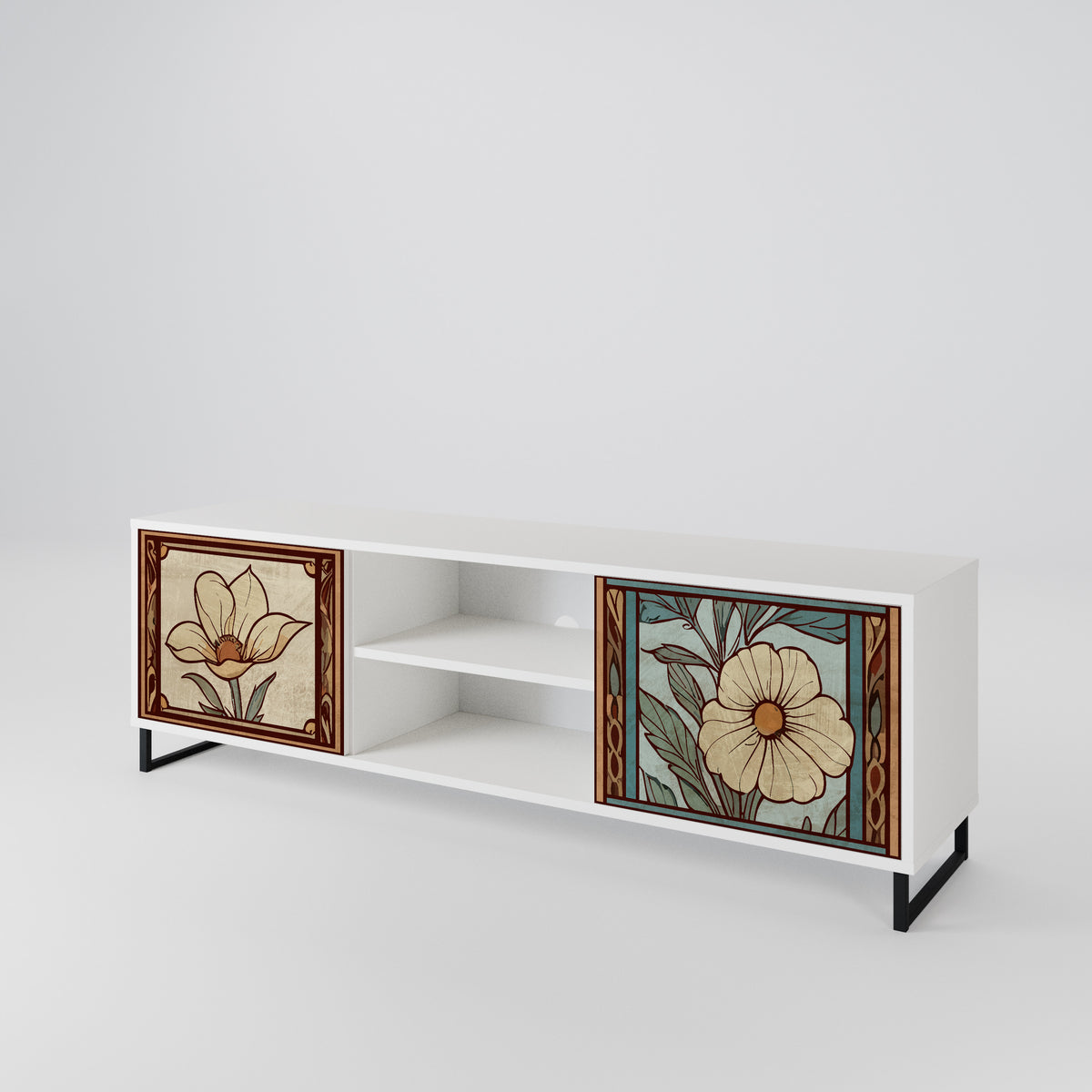 TIMELESS FLORA Móvel de TV de 2 Portas