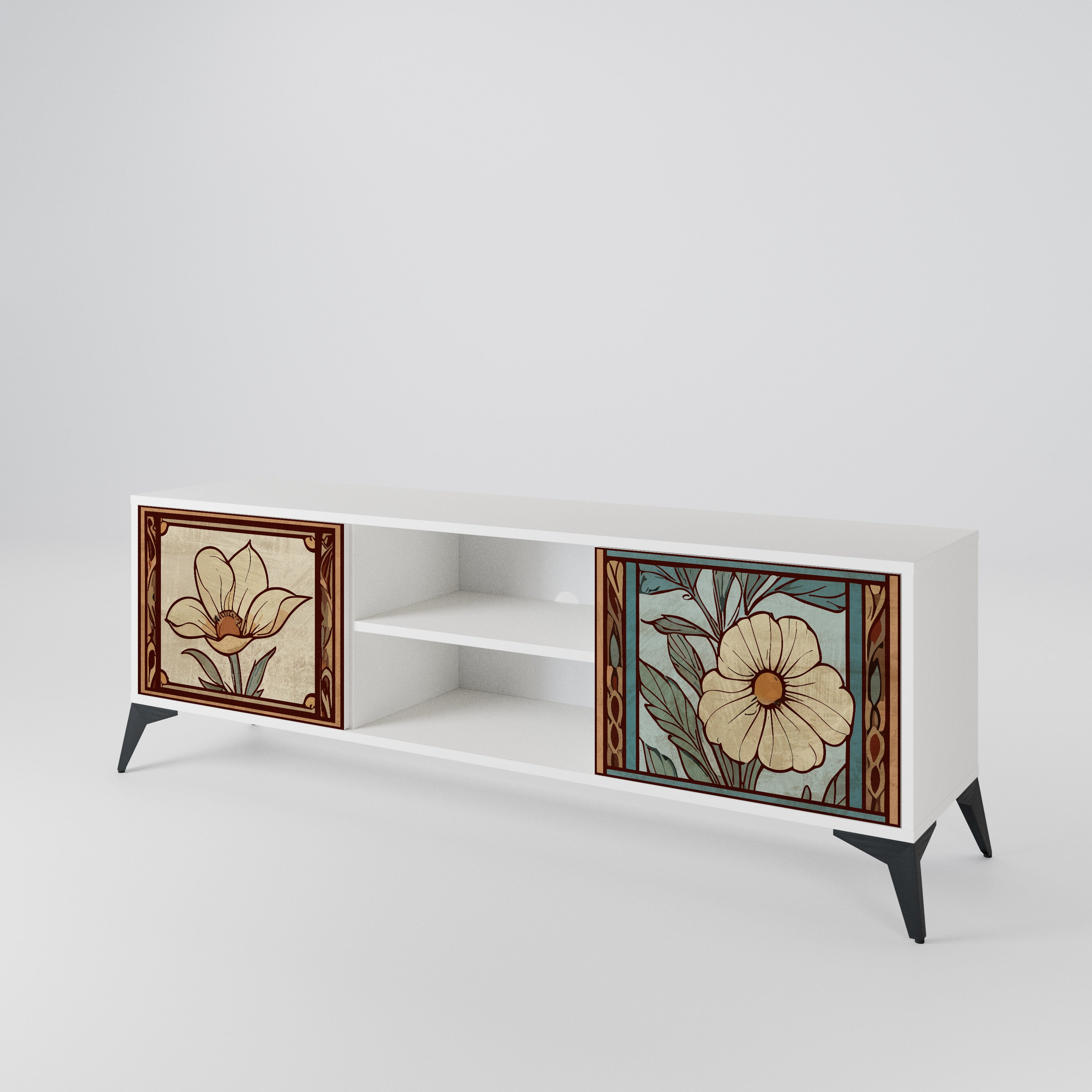 TIMELESS FLORA 2-Door TV Cabinet