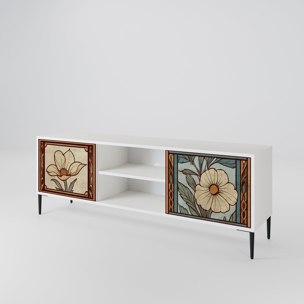 TIMELESS FLORA Móvel de TV de 2 Portas