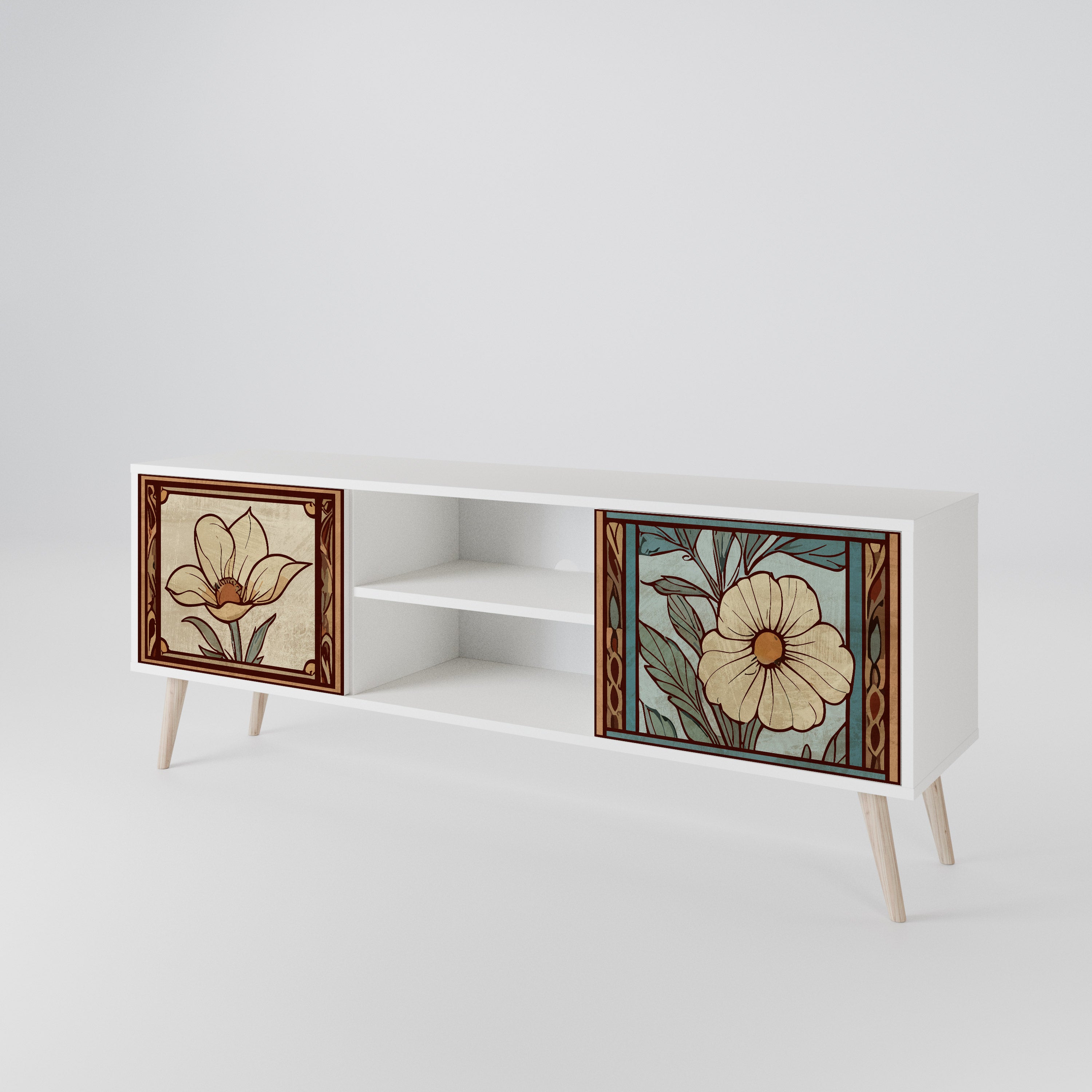 TIMELESS FLORA 2-Door TV Cabinet
