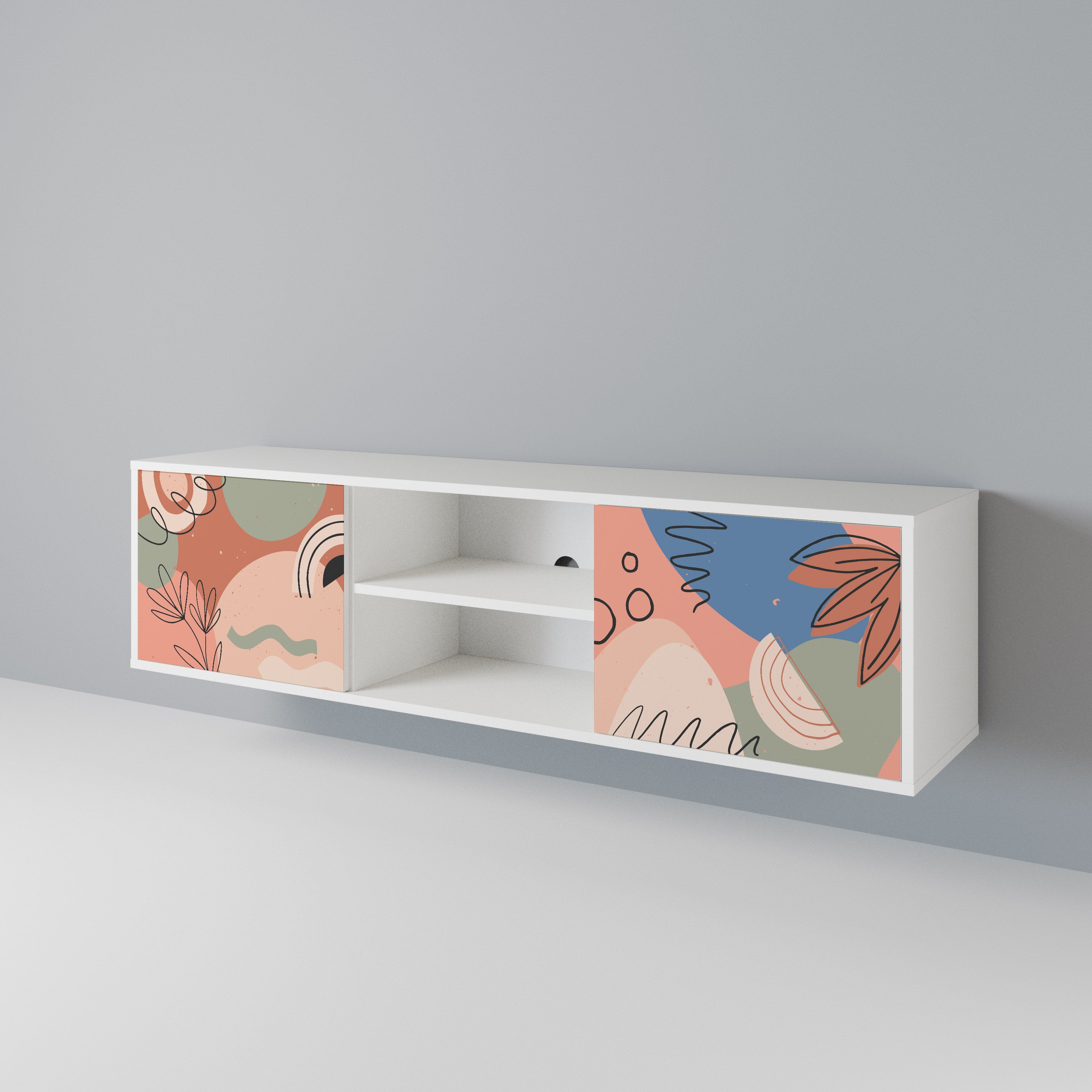 PASTEL DESTINY 2-Door TV Cabinet