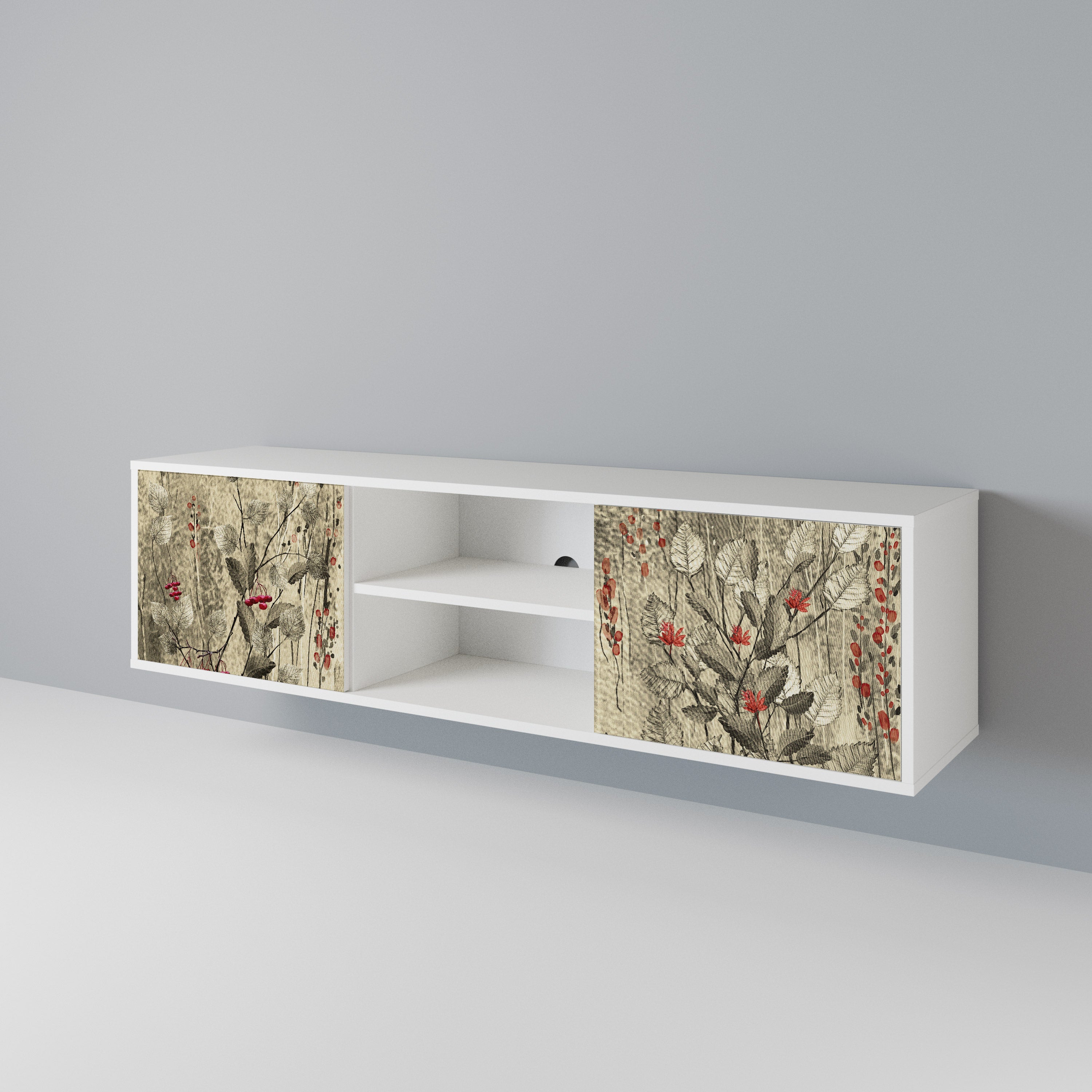 HERBAL GRACE 2-Door TV Cabinet