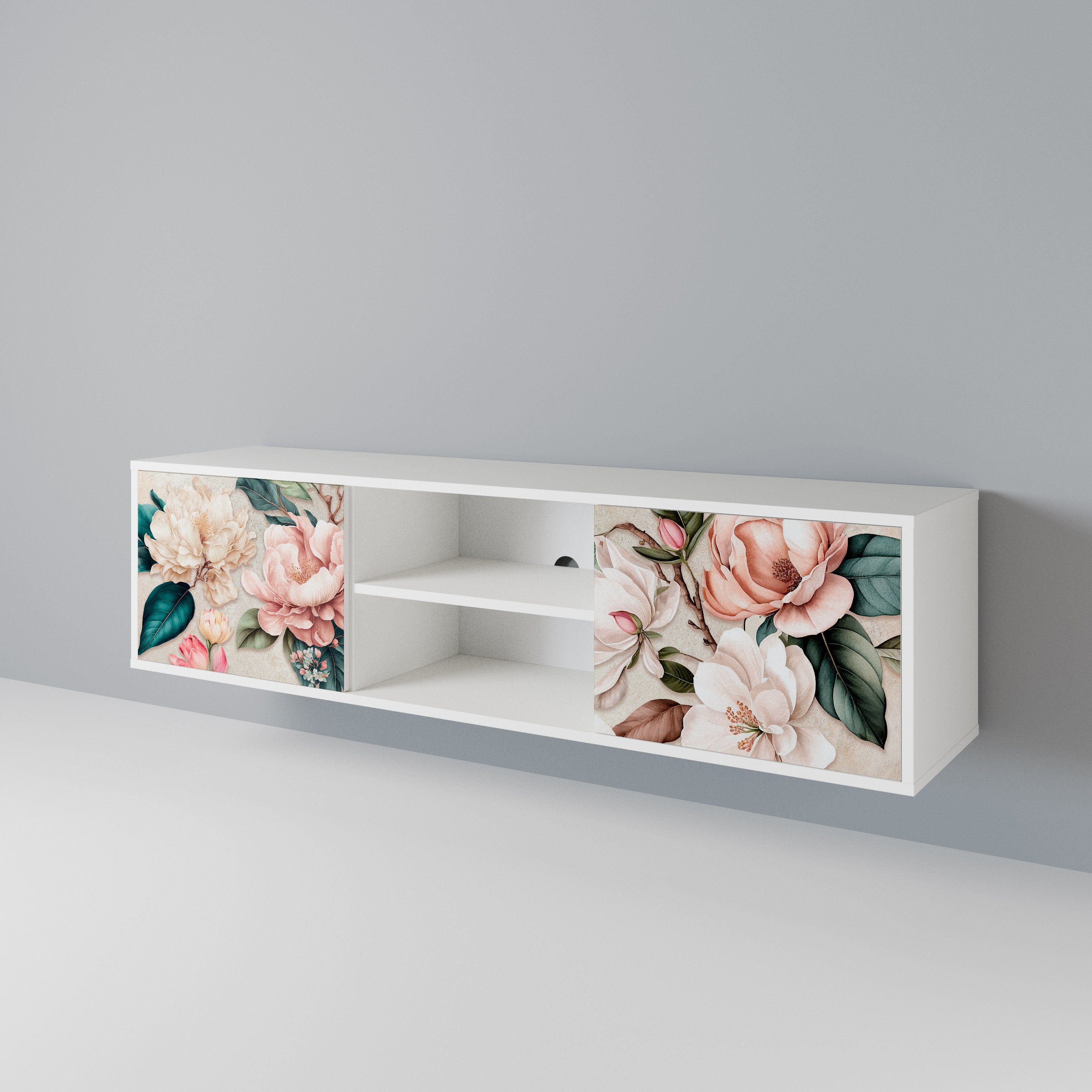 FLORAL GRACE 2-Door TV Cabinet