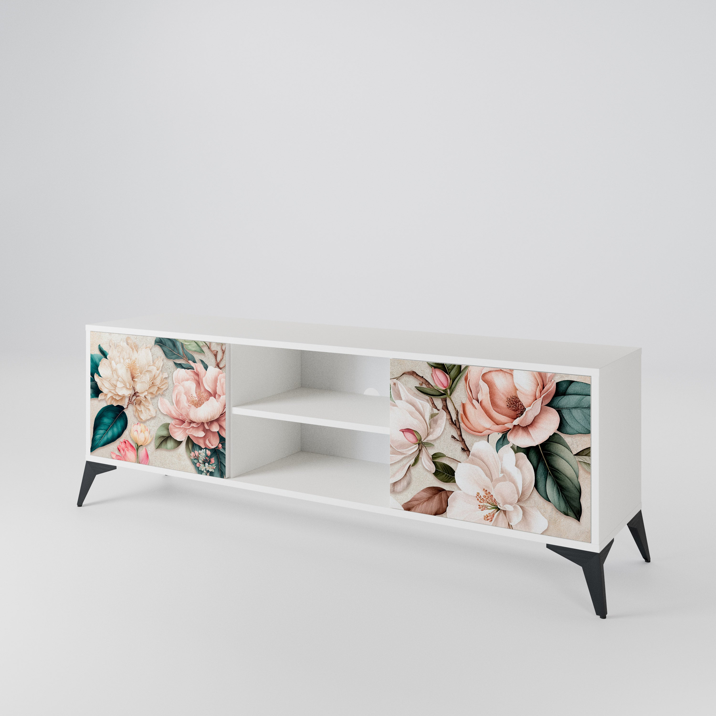 FLORAL GRACE 2-Door TV Cabinet