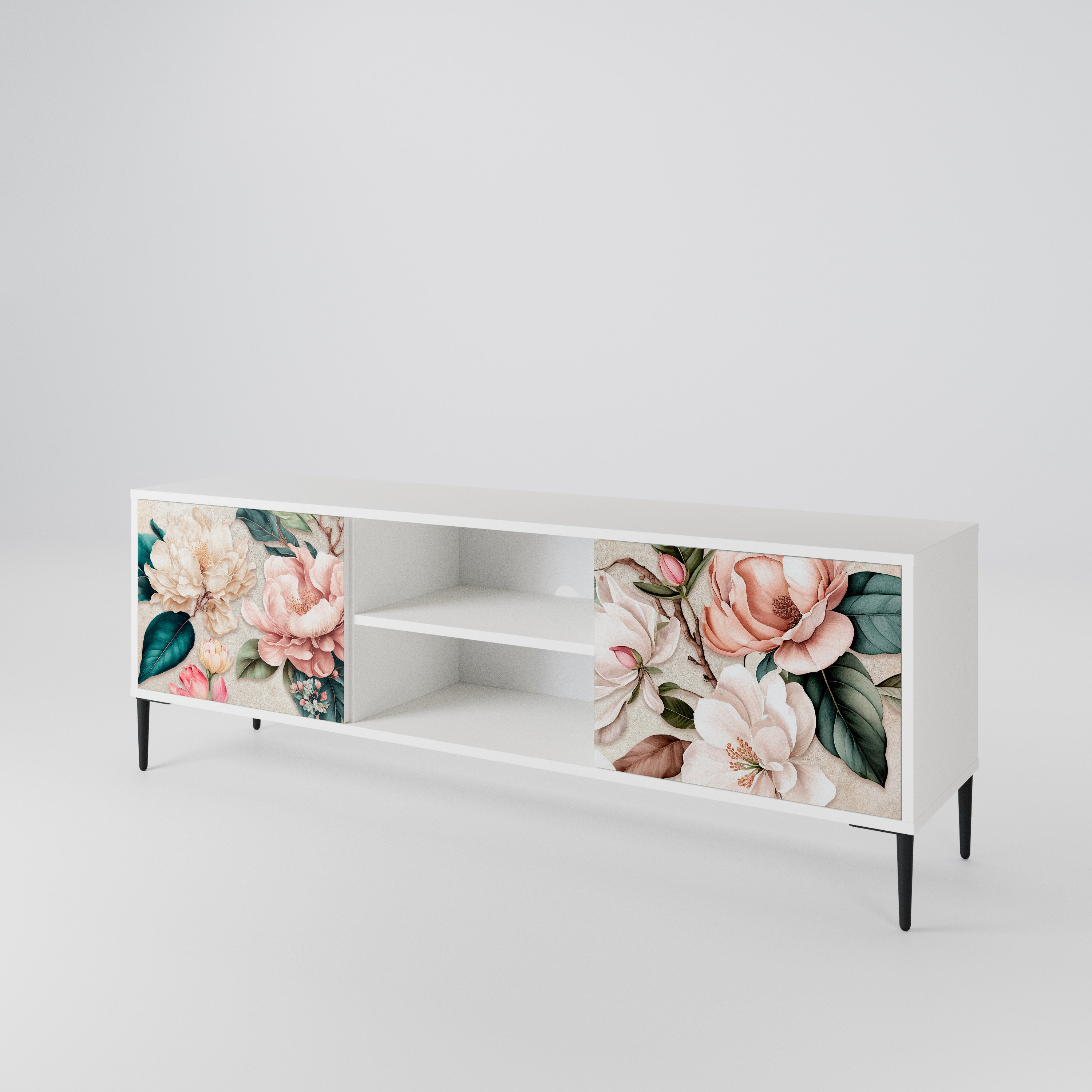 FLORAL GRACE 2-Door TV Cabinet