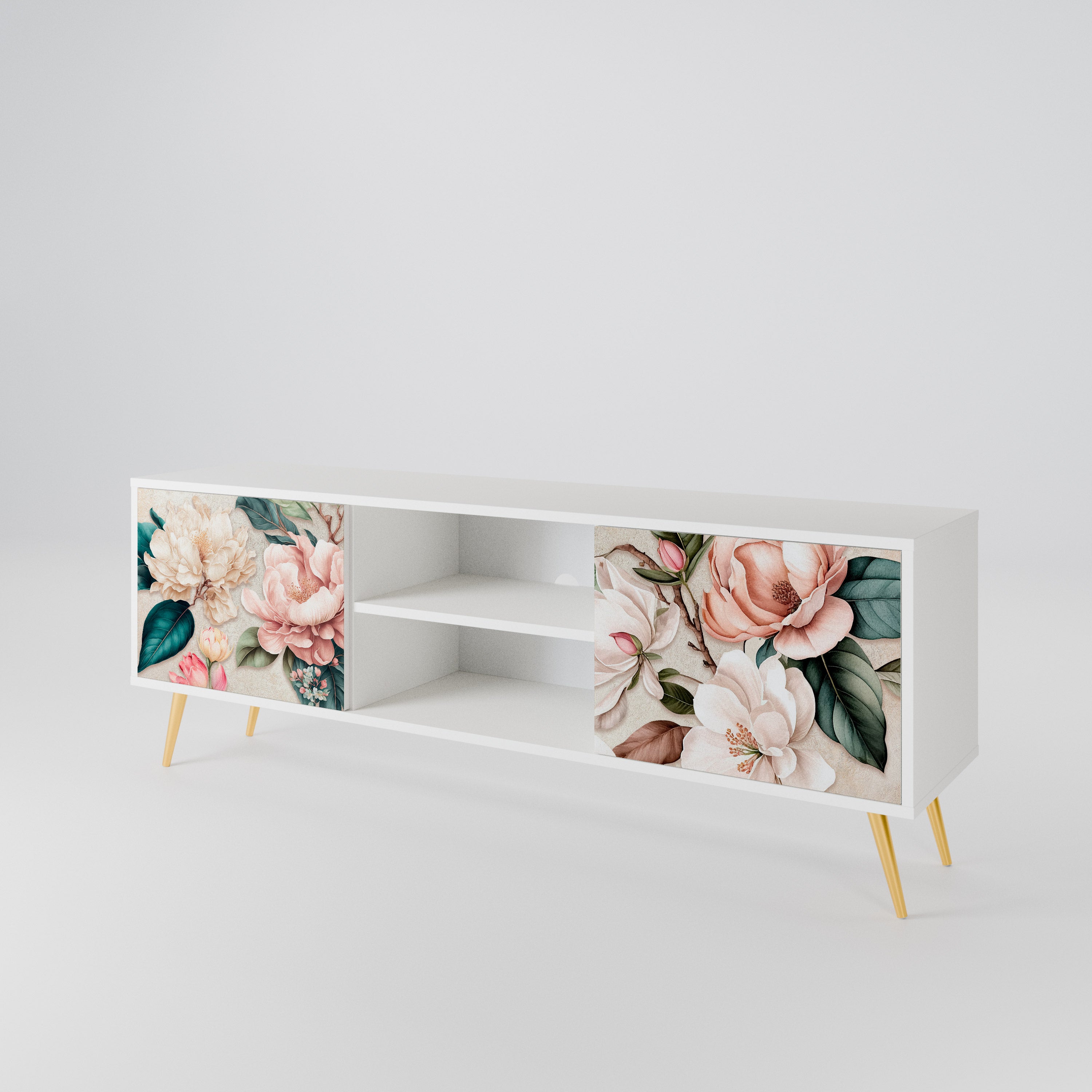 FLORAL GRACE 2-Door TV Cabinet