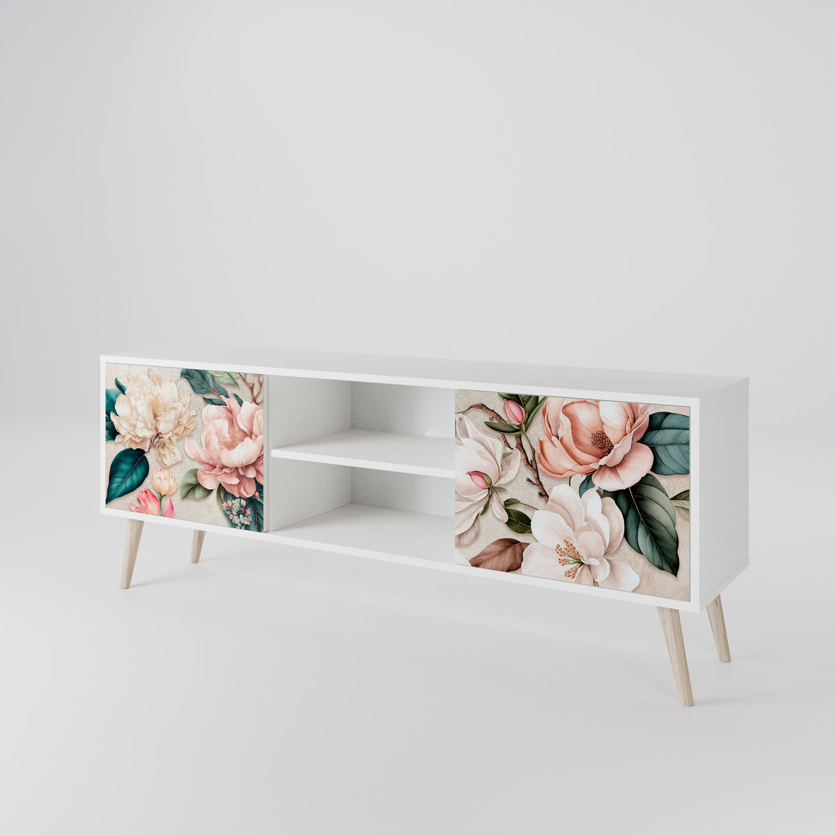 FLORAL GRACE Móvel de TV de 2 Portas