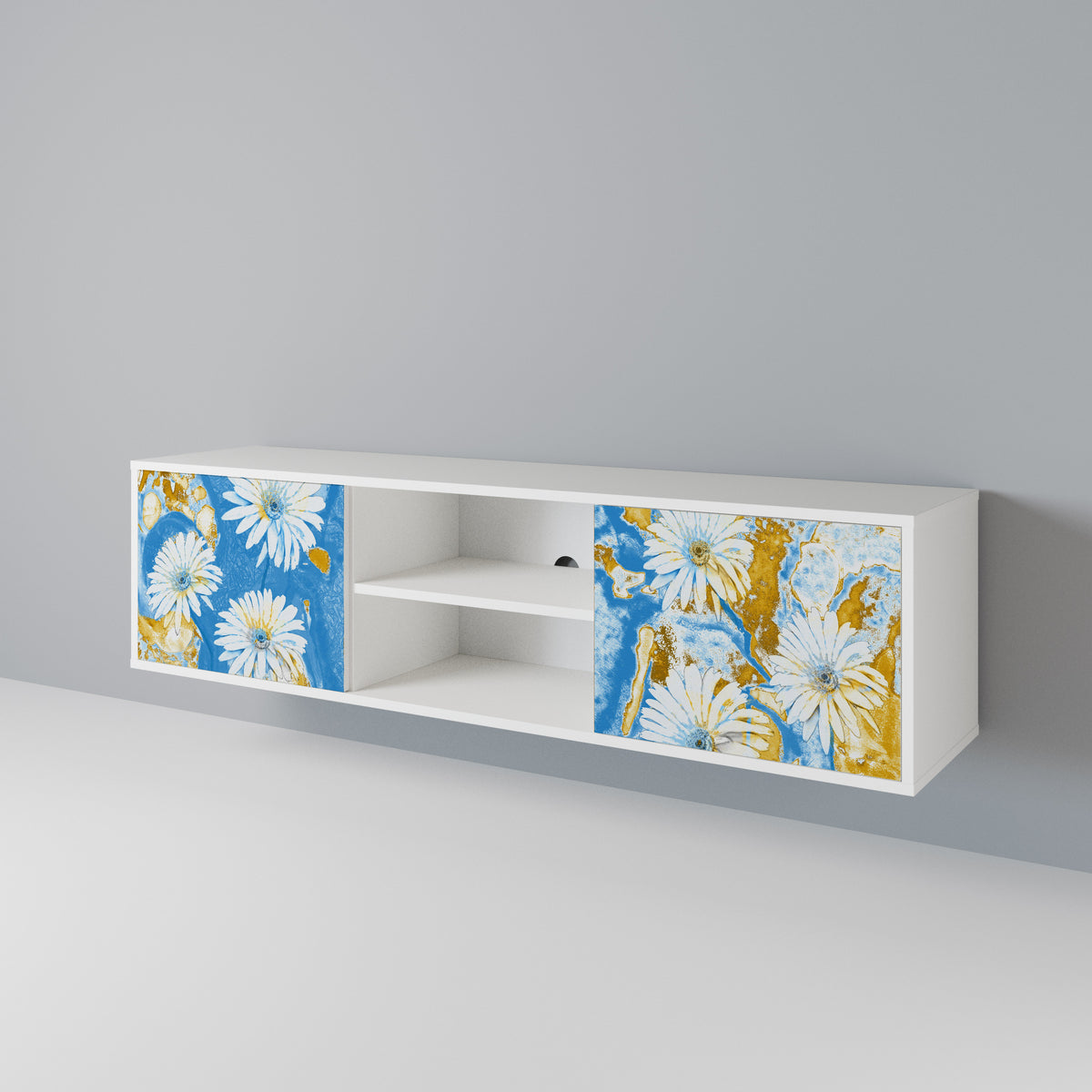 DAISY LUXE Móvel de TV de 2 Portas