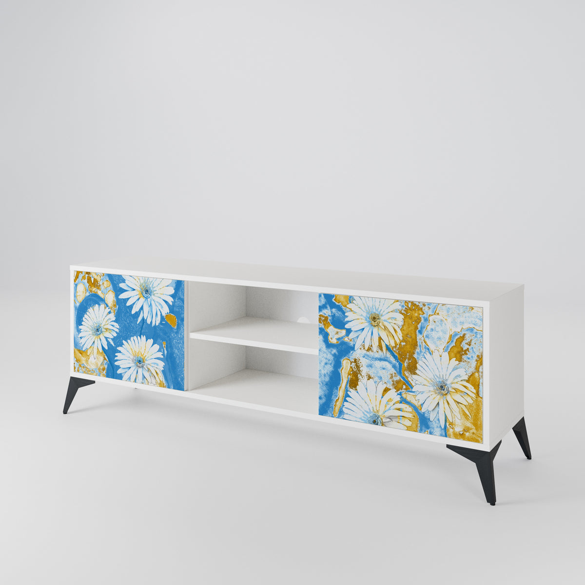 DAISY LUXE Móvel de TV de 2 Portas