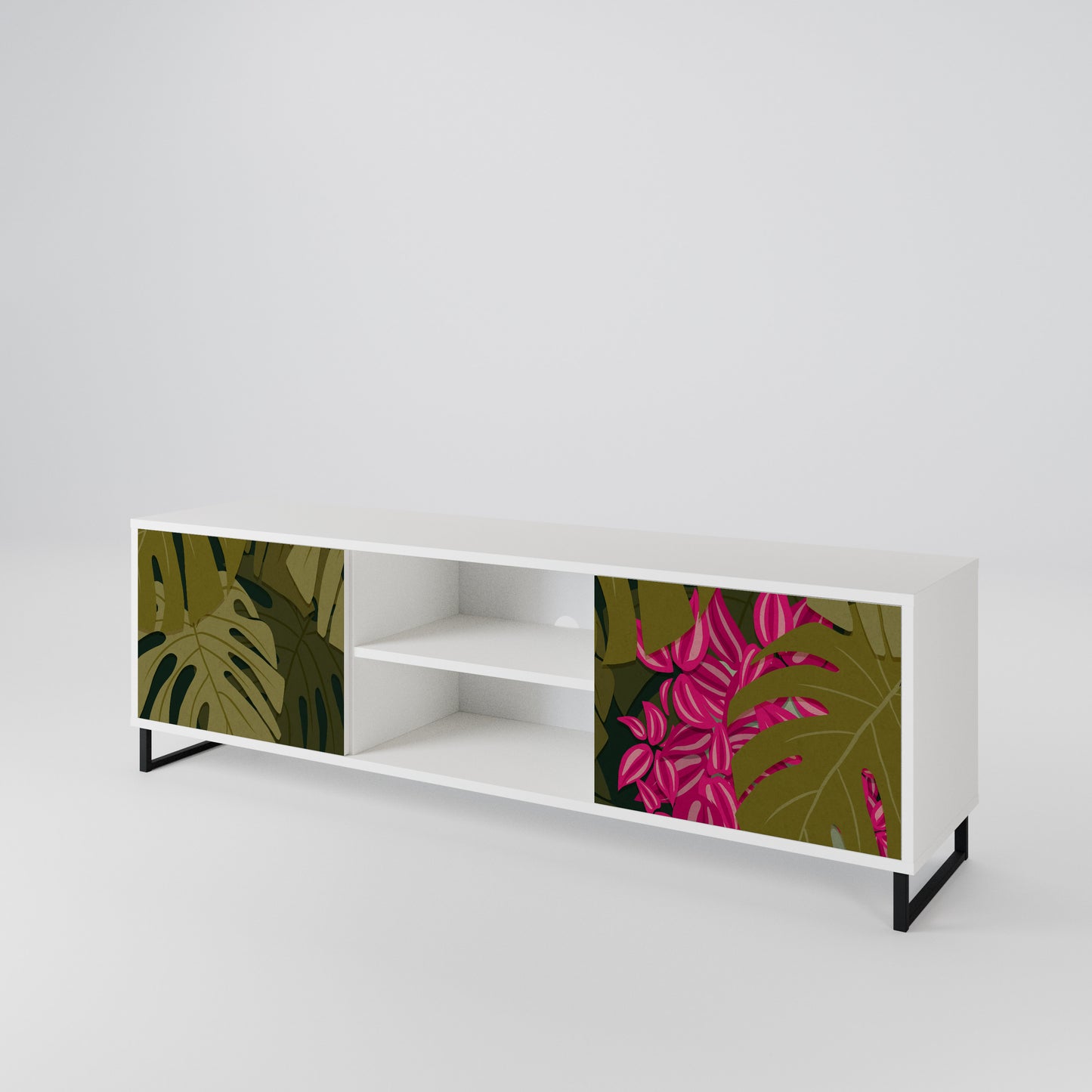 TROPICAL BEAUTY 2-Door TV Cabinet