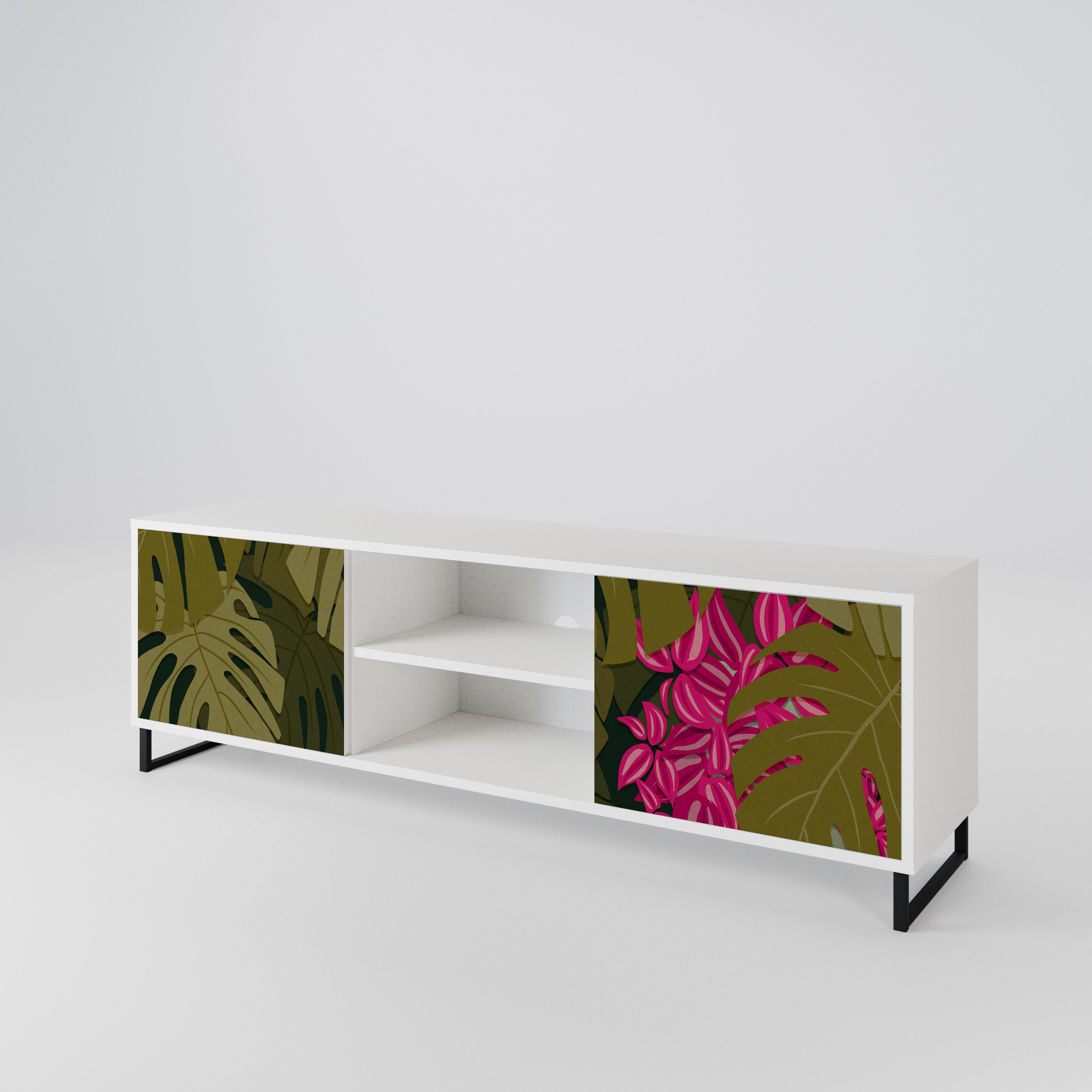 TROPICAL BEAUTY 2-Door TV Cabinet