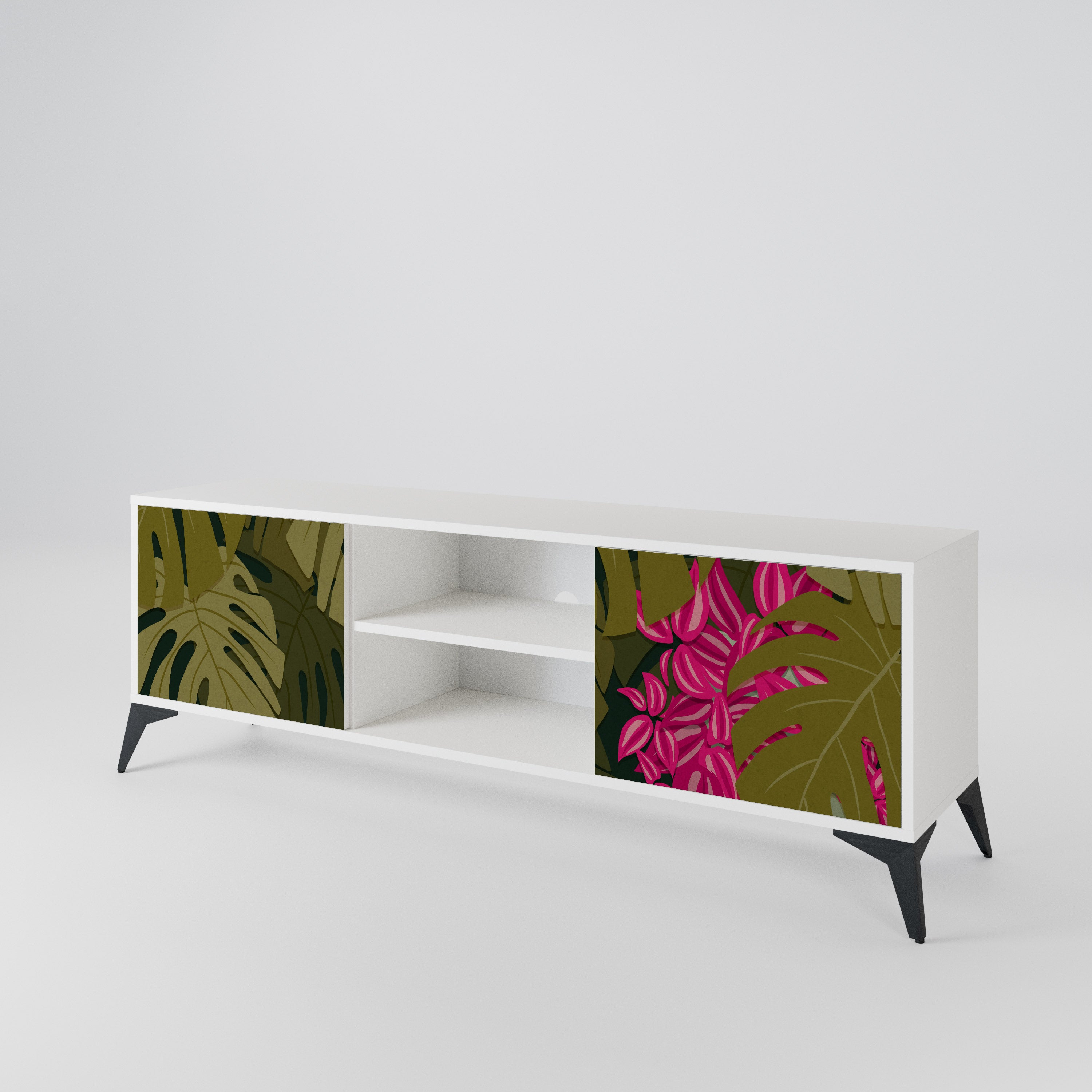 TROPICAL BEAUTY 2-Door TV Cabinet