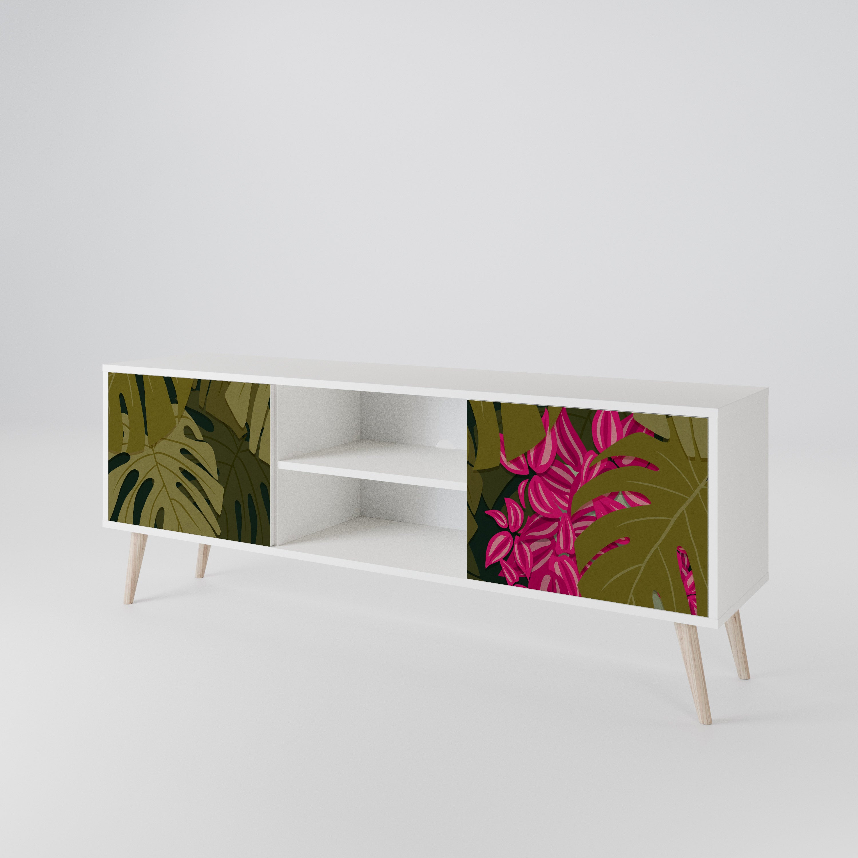 TROPICAL BEAUTY 2-Door TV Cabinet
