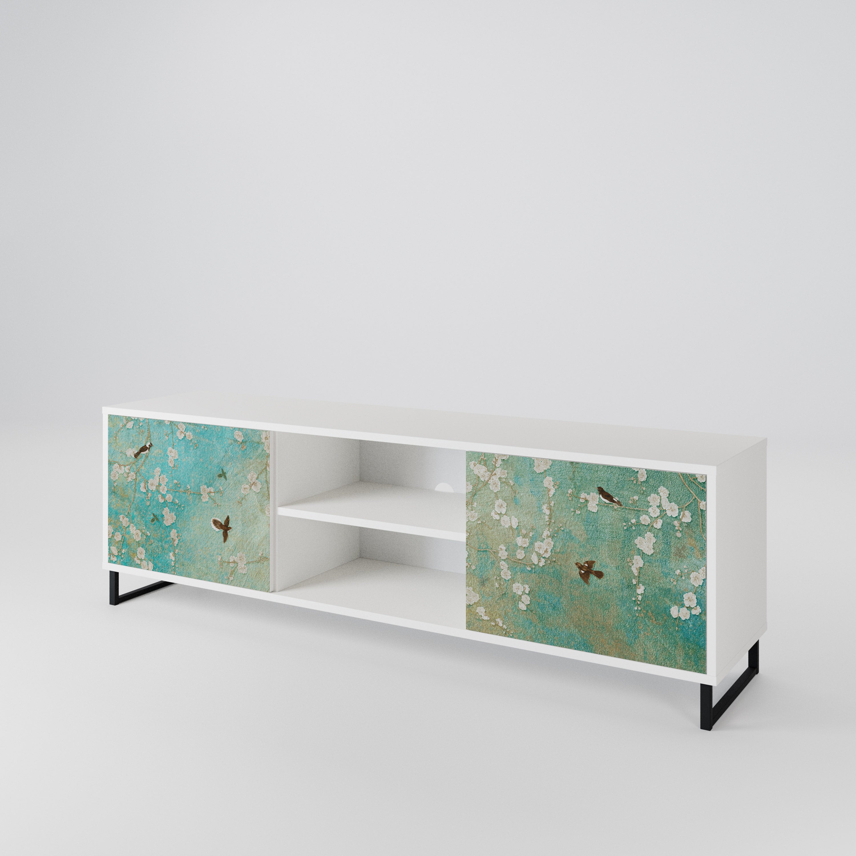 BLOOMING CHARM 2-Door TV Cabinet
