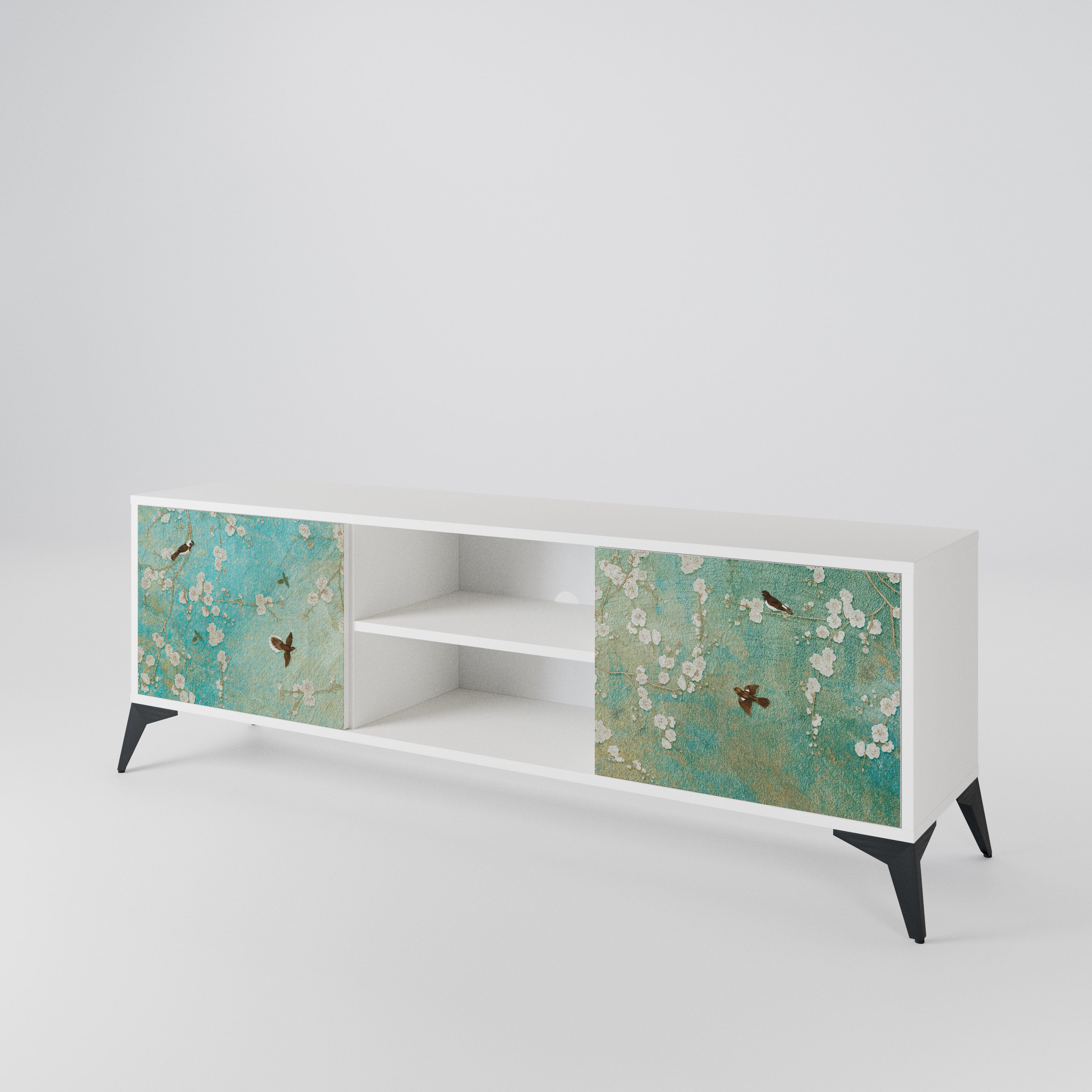 BLOOMING CHARM 2-Door TV Cabinet
