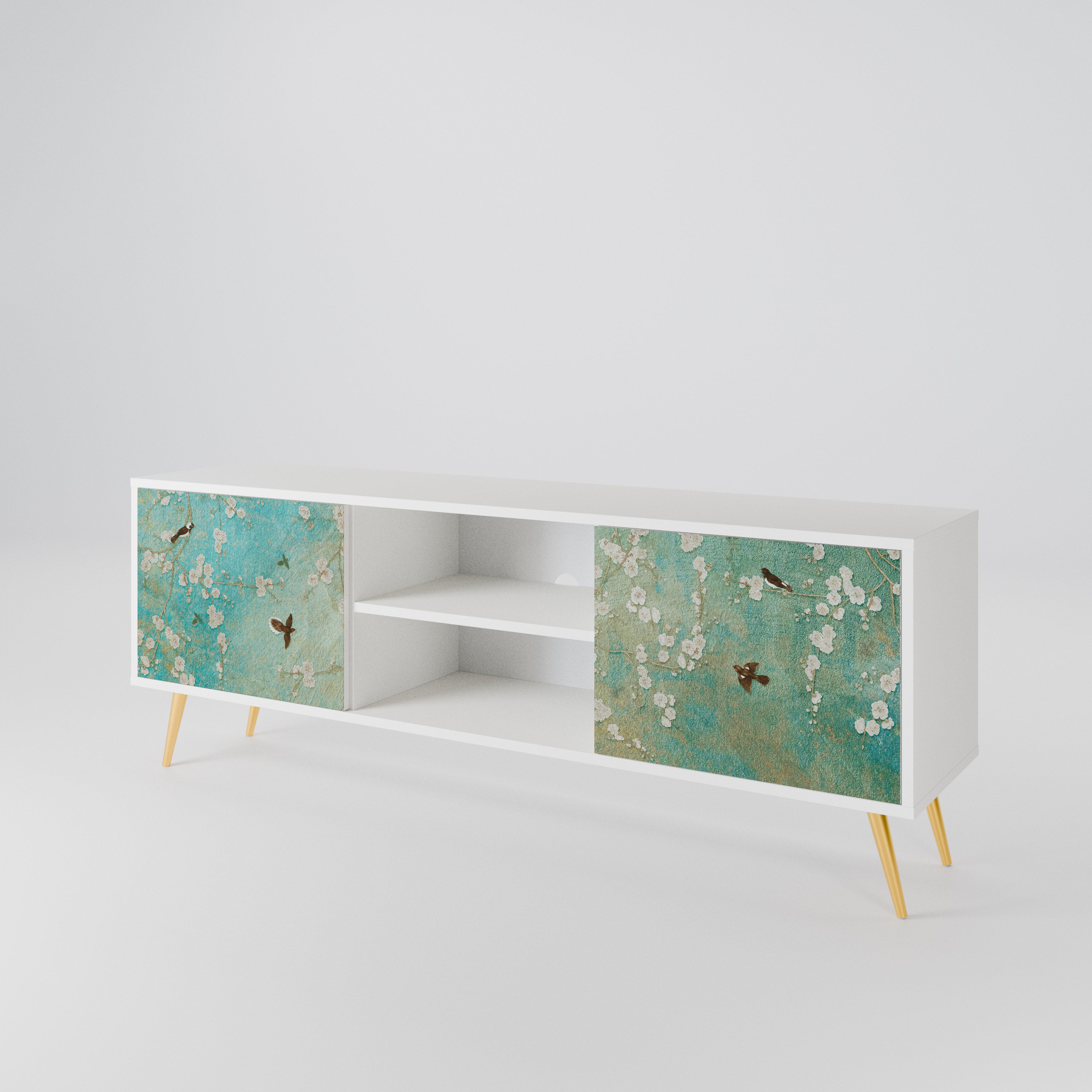 BLOOMING CHARM 2-Door TV Cabinet