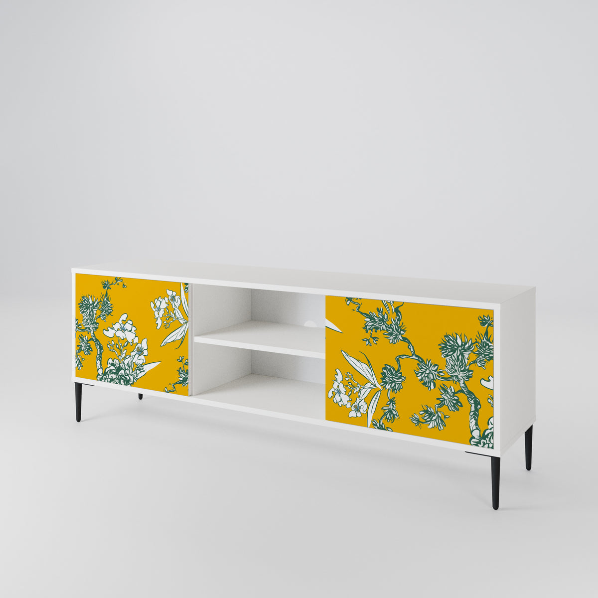YELLOW CHINOISERIE Móvel de TV de 2 Portas