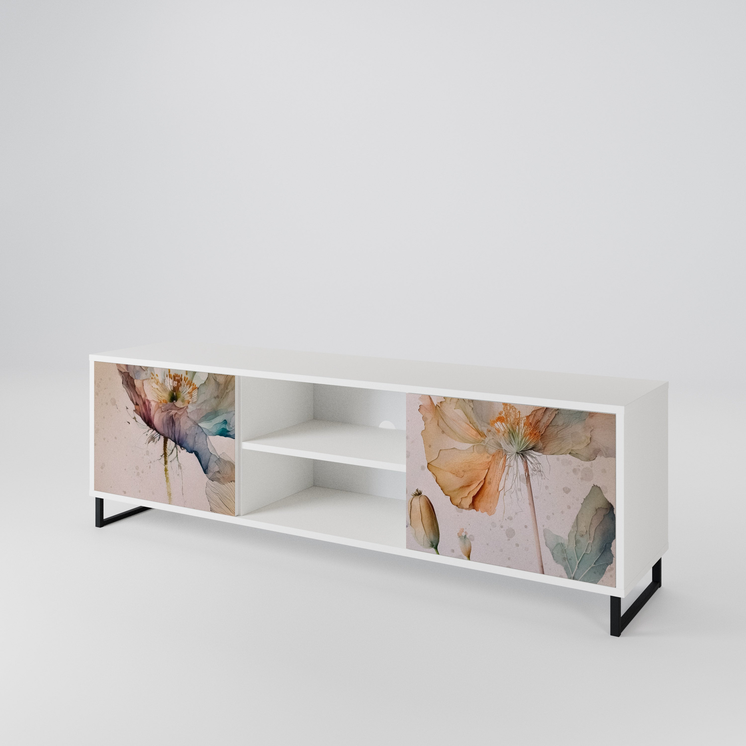 SOFTEN POPPY 2-Door TV Cabinet