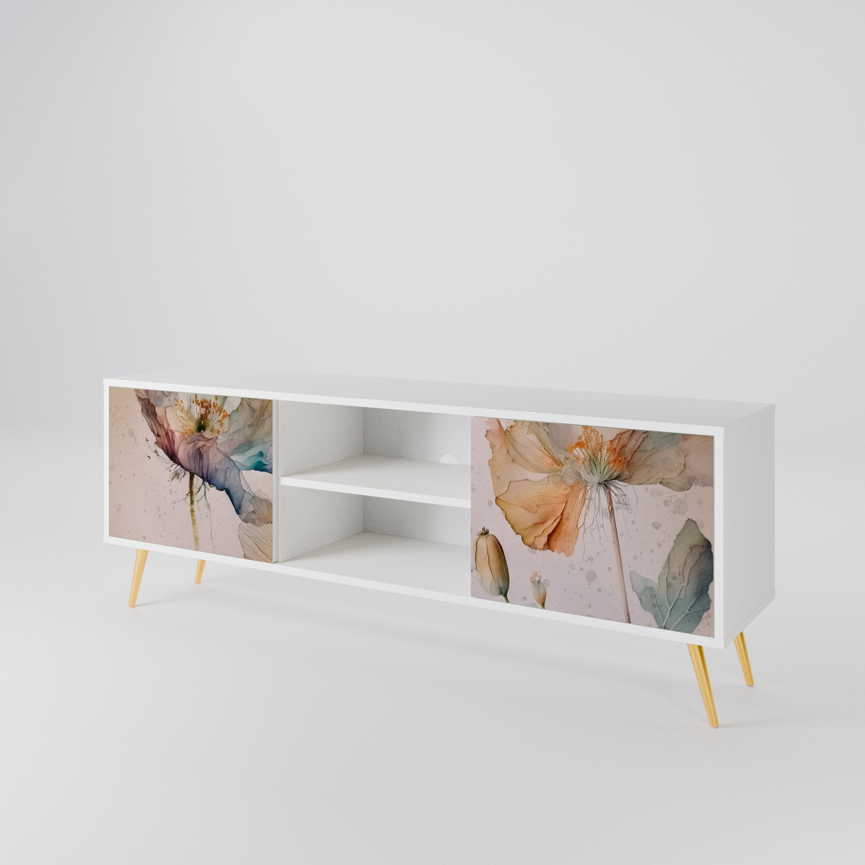 SOFTEN POPPY 2-Door TV Cabinet