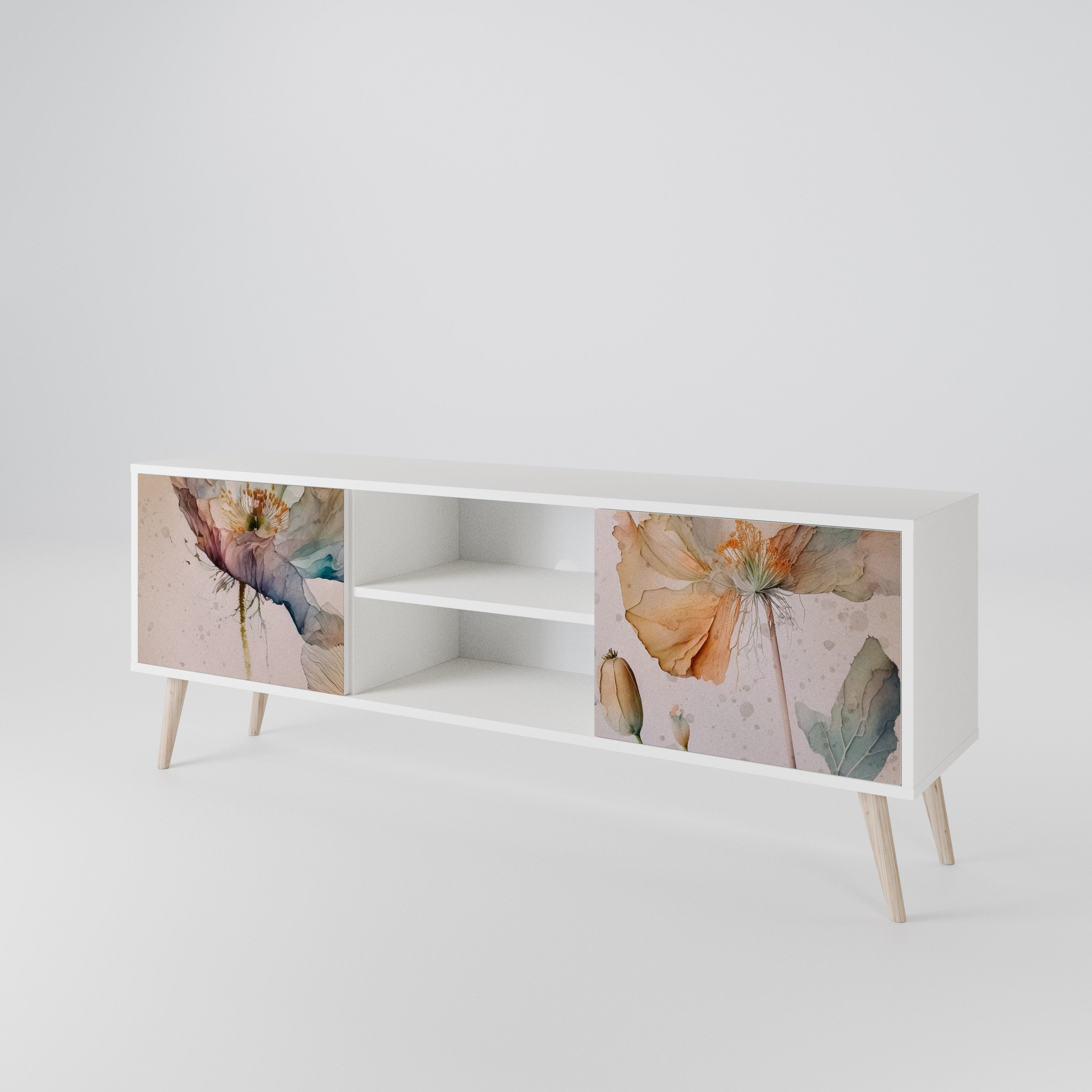 SOFTEN POPPY 2-Door TV Cabinet