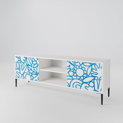 BLOOMY MORNING 2-Door TV Cabinet